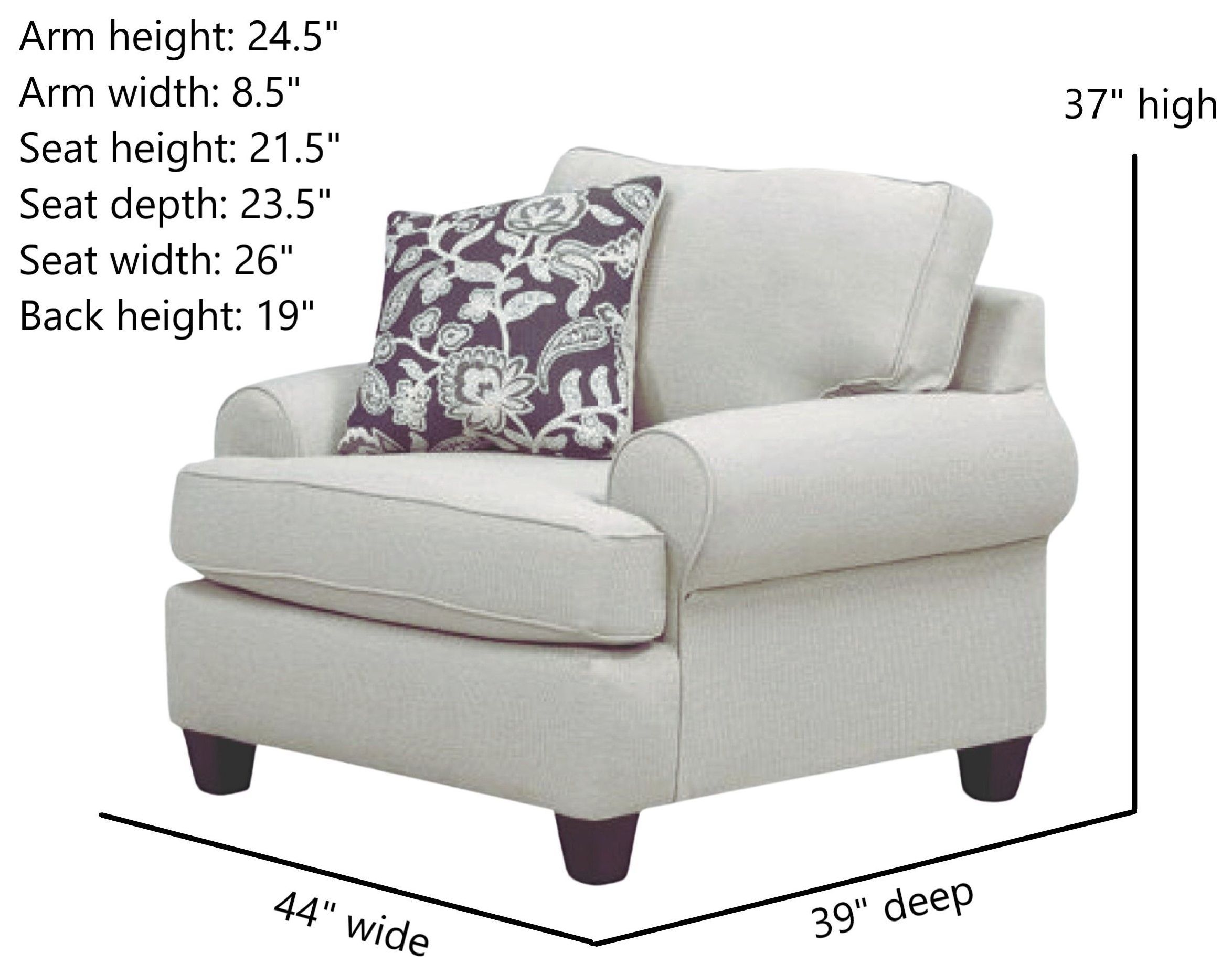 Awesome Oatmeal Accent Chair