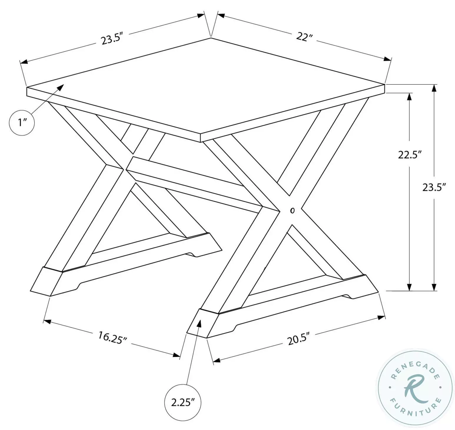 3987 Black Accent Table