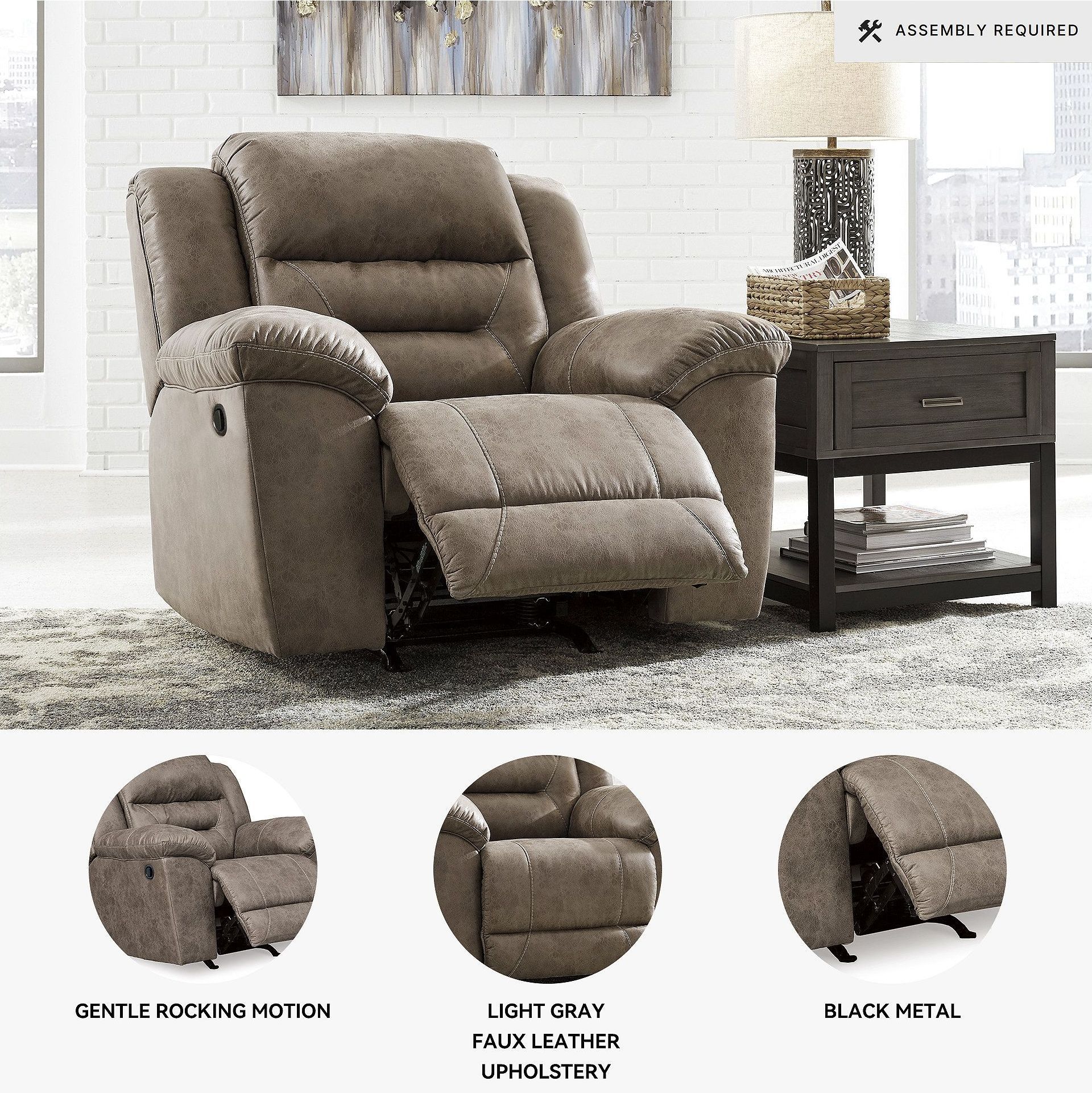 Stoneland Fossil Recliner From Home Gallery Stores | Home Gallery