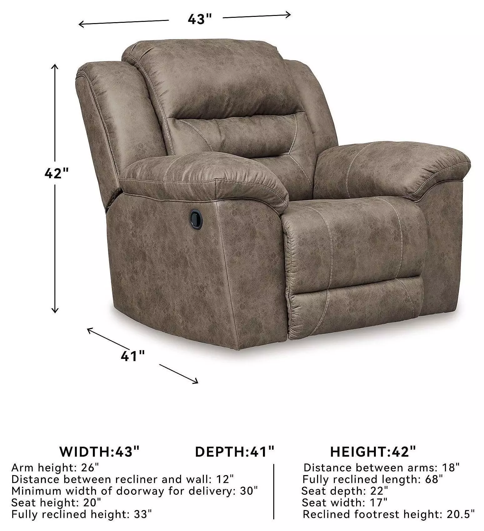 Stoneland Fossil Recliner