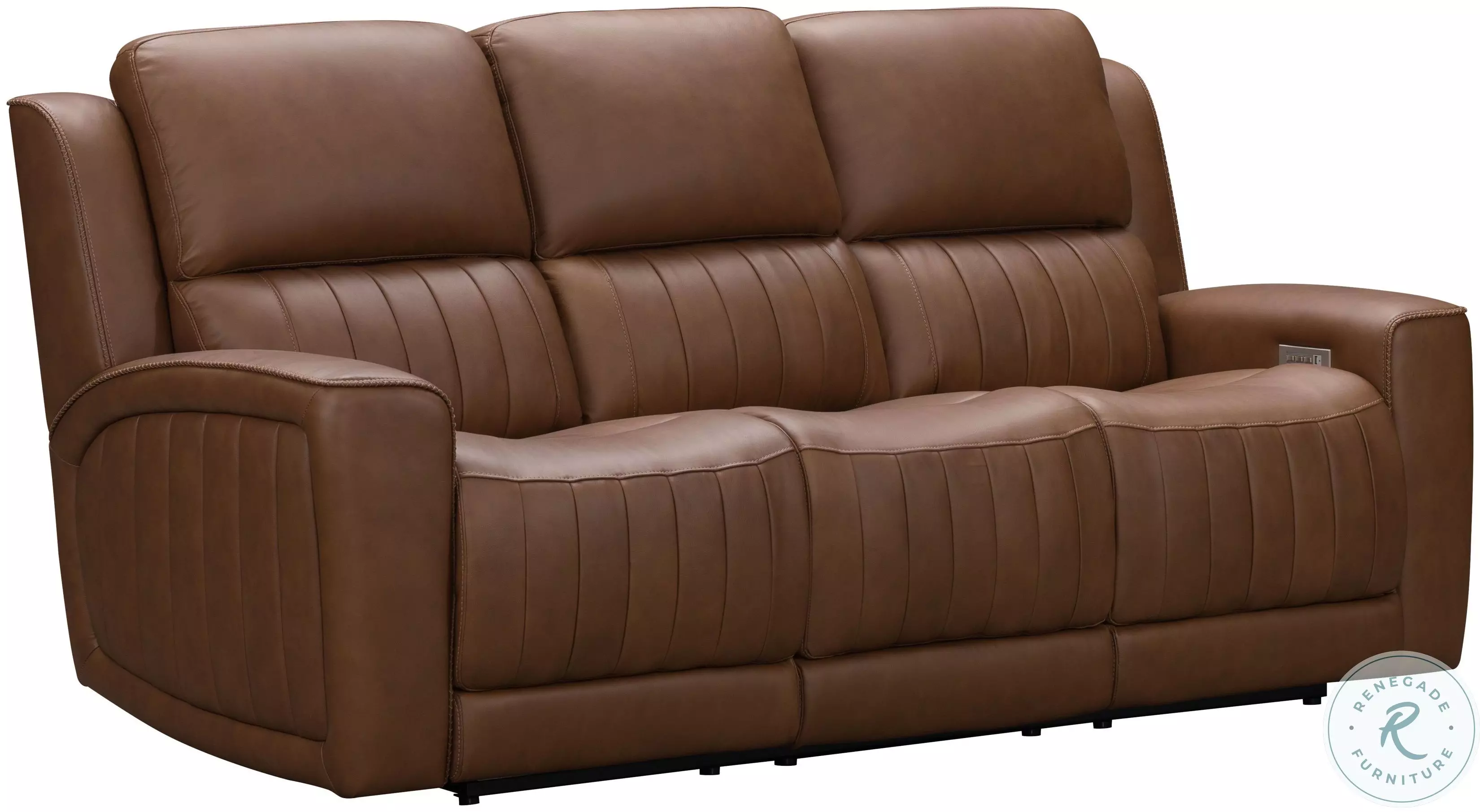 Lounge A ロゼット ばぁうくん Pierce Homerun Cinnamon Zero Gravity Power Reclining Sofa with