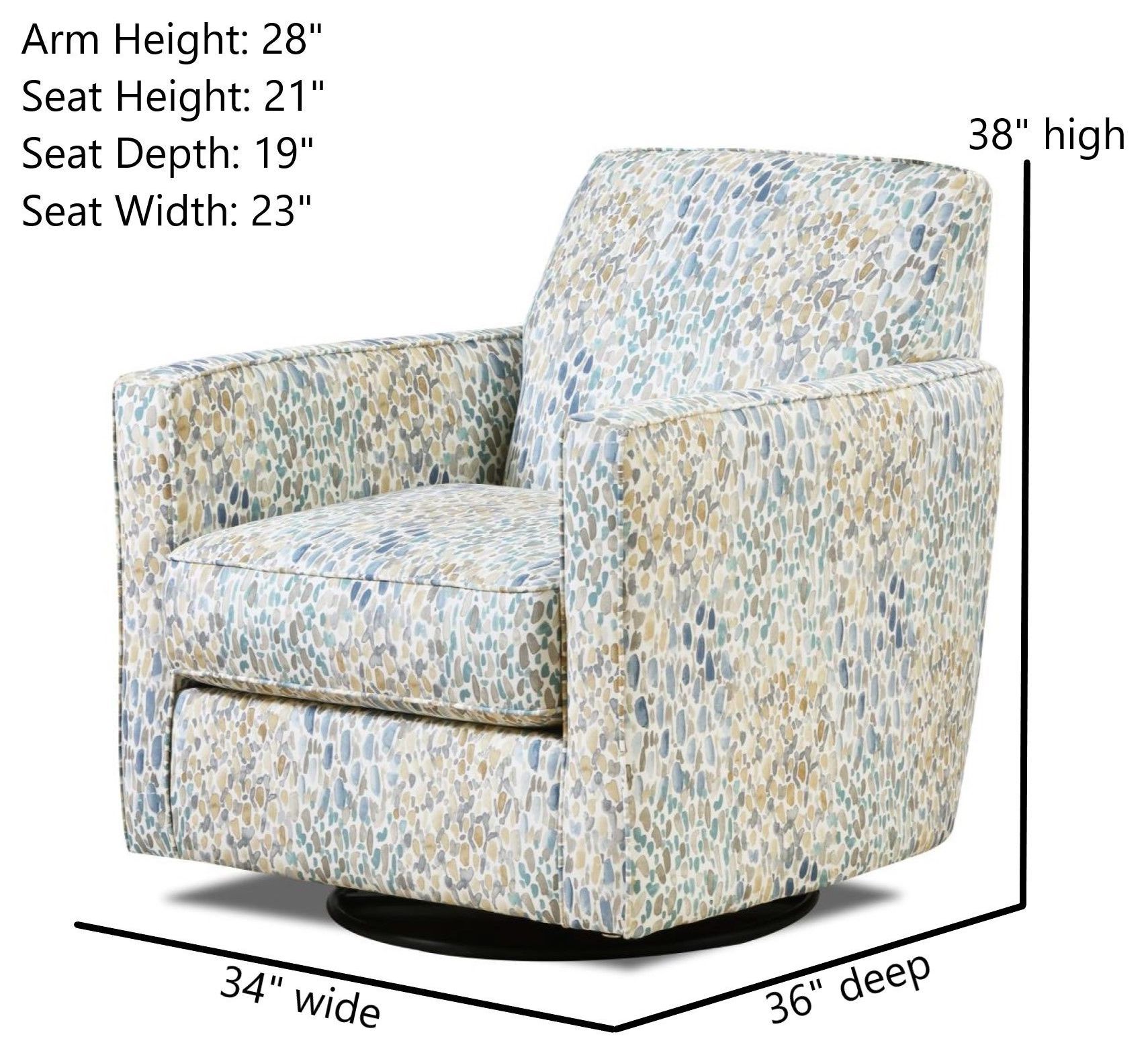 TNT Hemp Lido Aquarius Swivel Glider Chair
