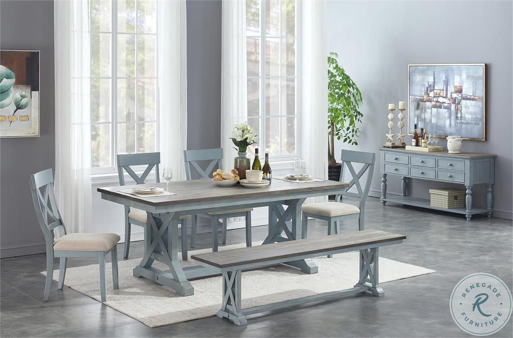 Bar Harbor Blue Dining Room Set from Coast to Coast Coleman Furniture