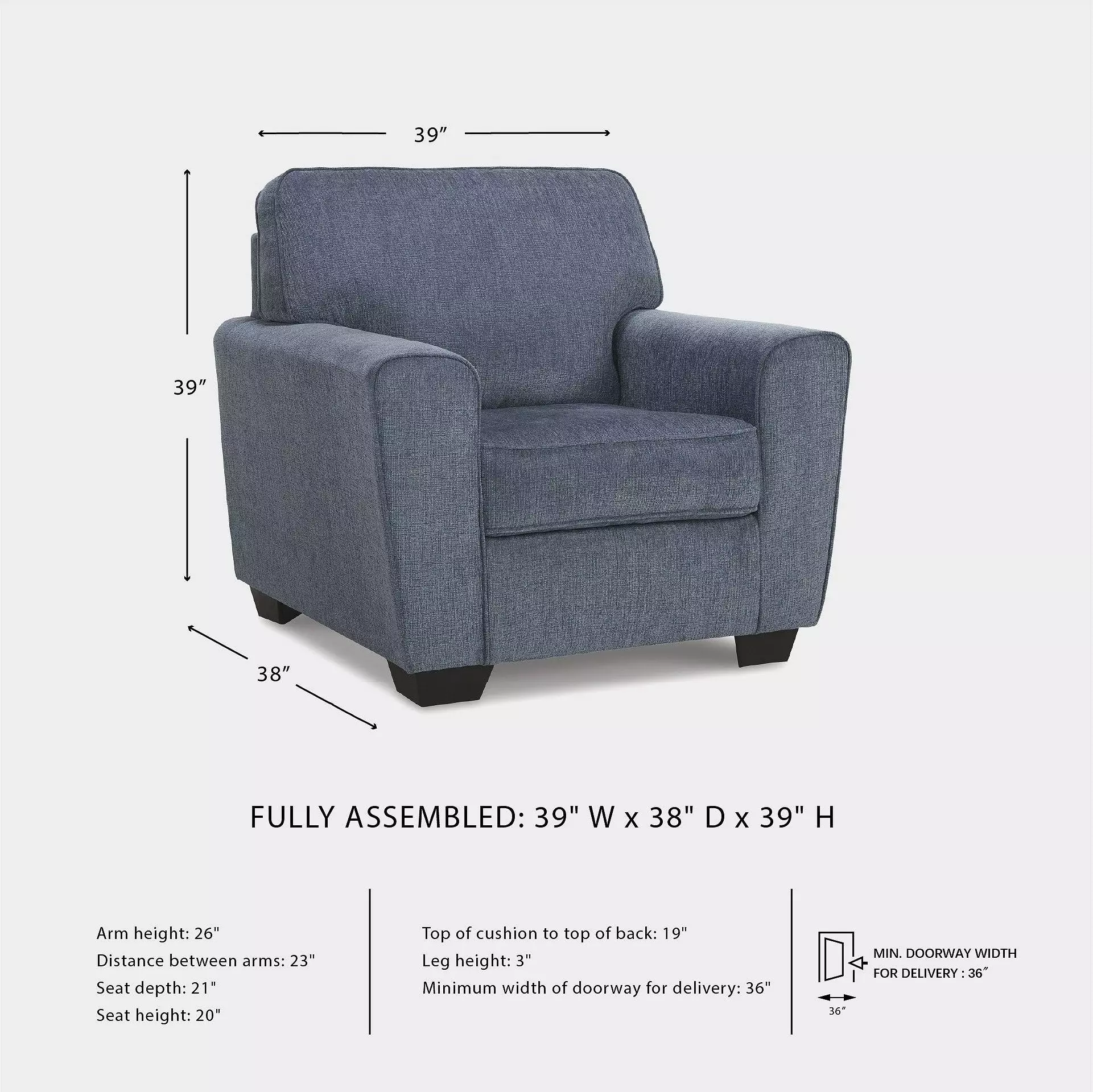 Cashton Blue Chair