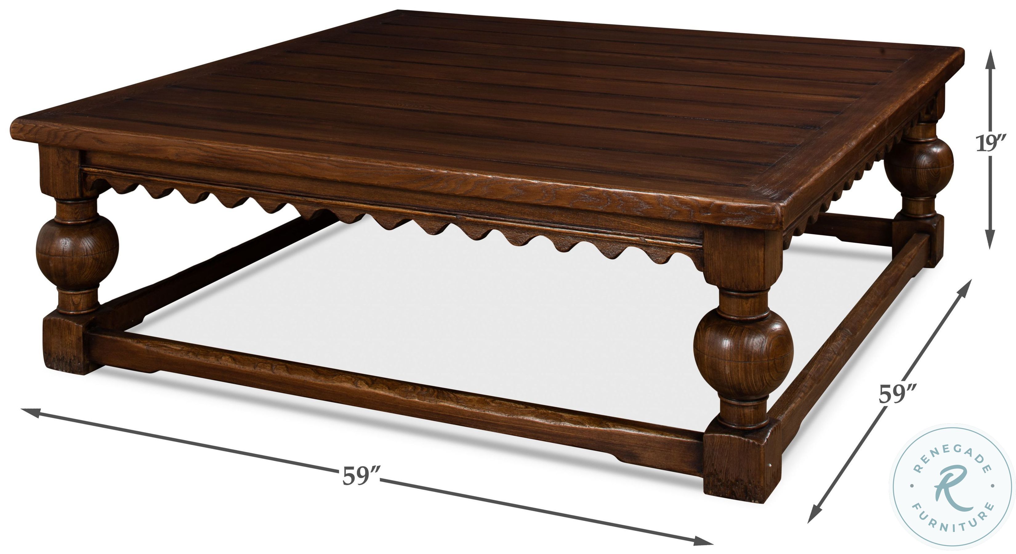 Durand Brown Cocktail Table