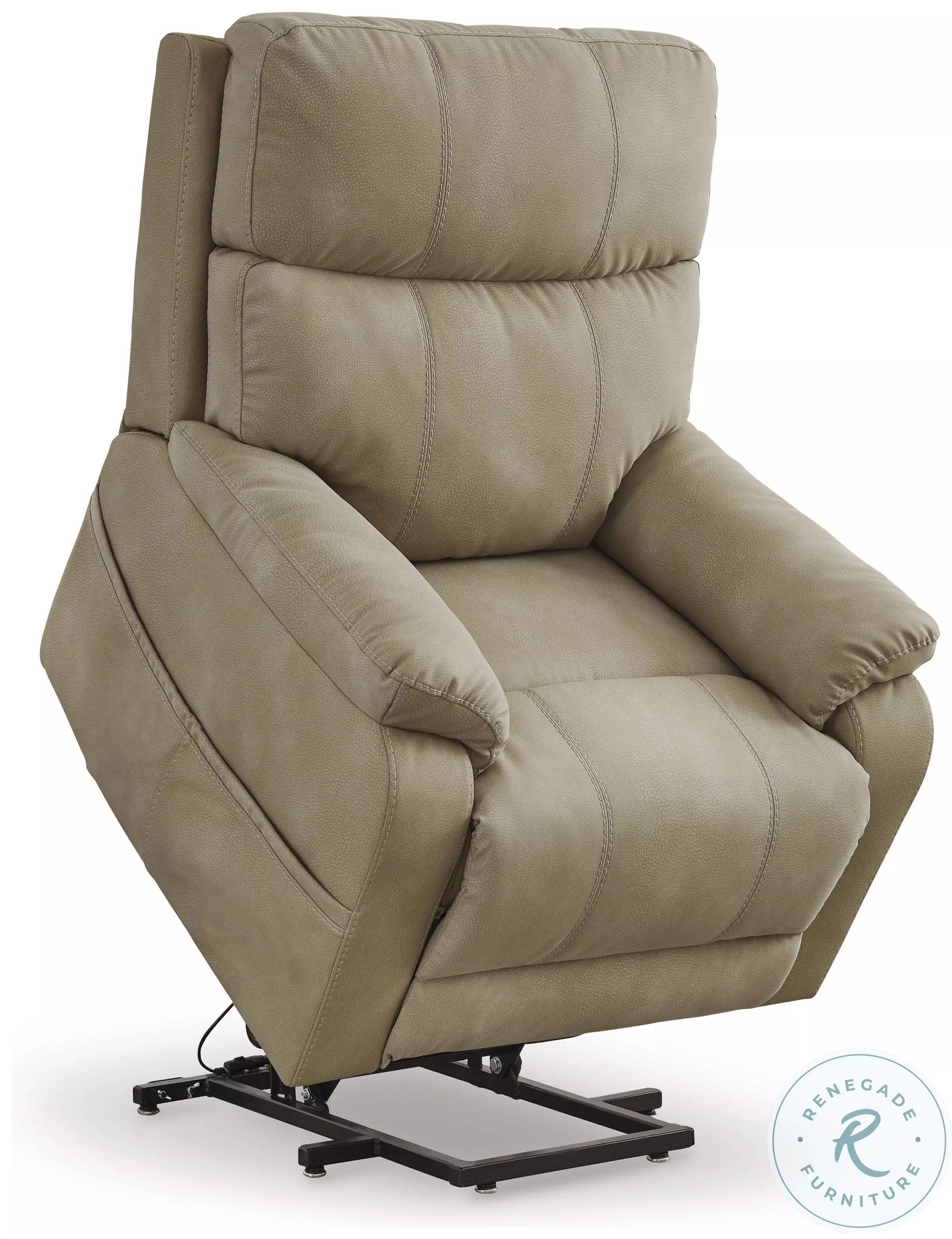 Next-Gen Durapella Sand Power Lift Recliner From Ashley Furniture