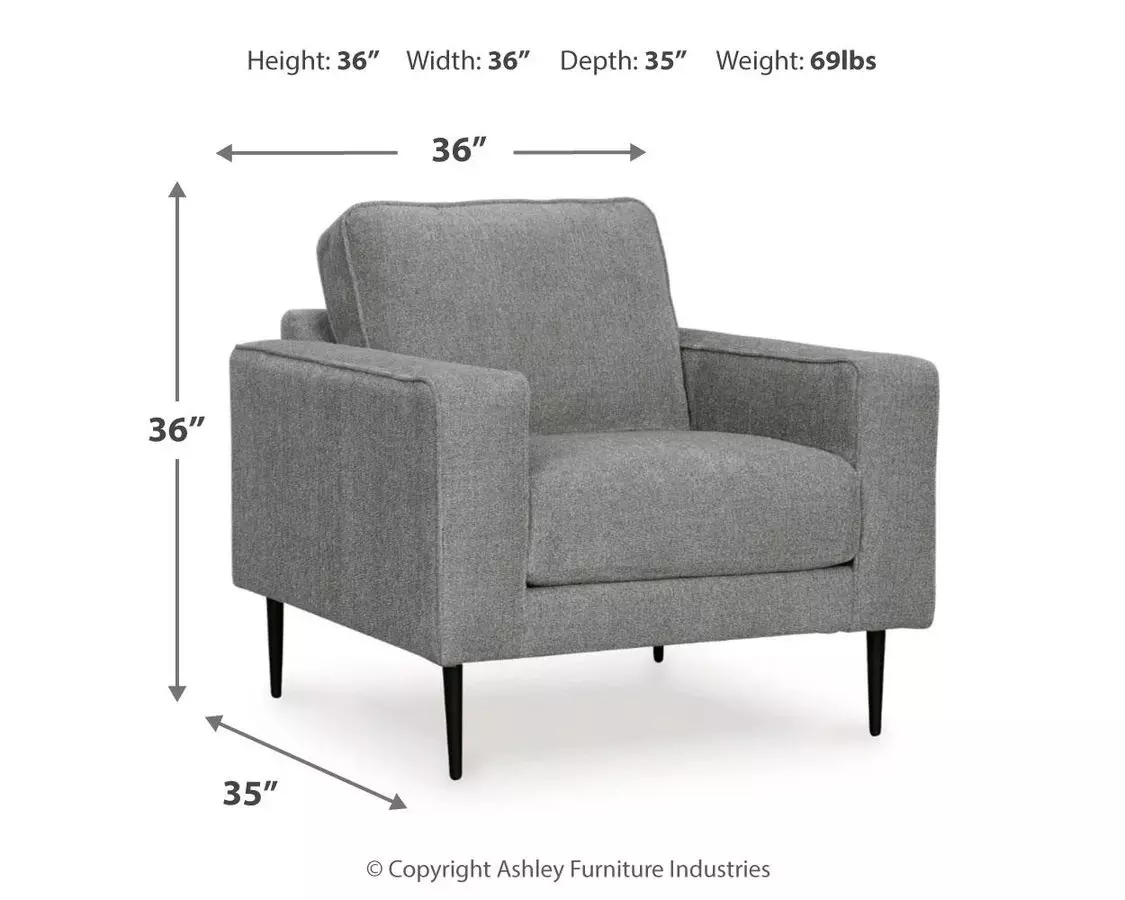 Hazela Charcoal Chair