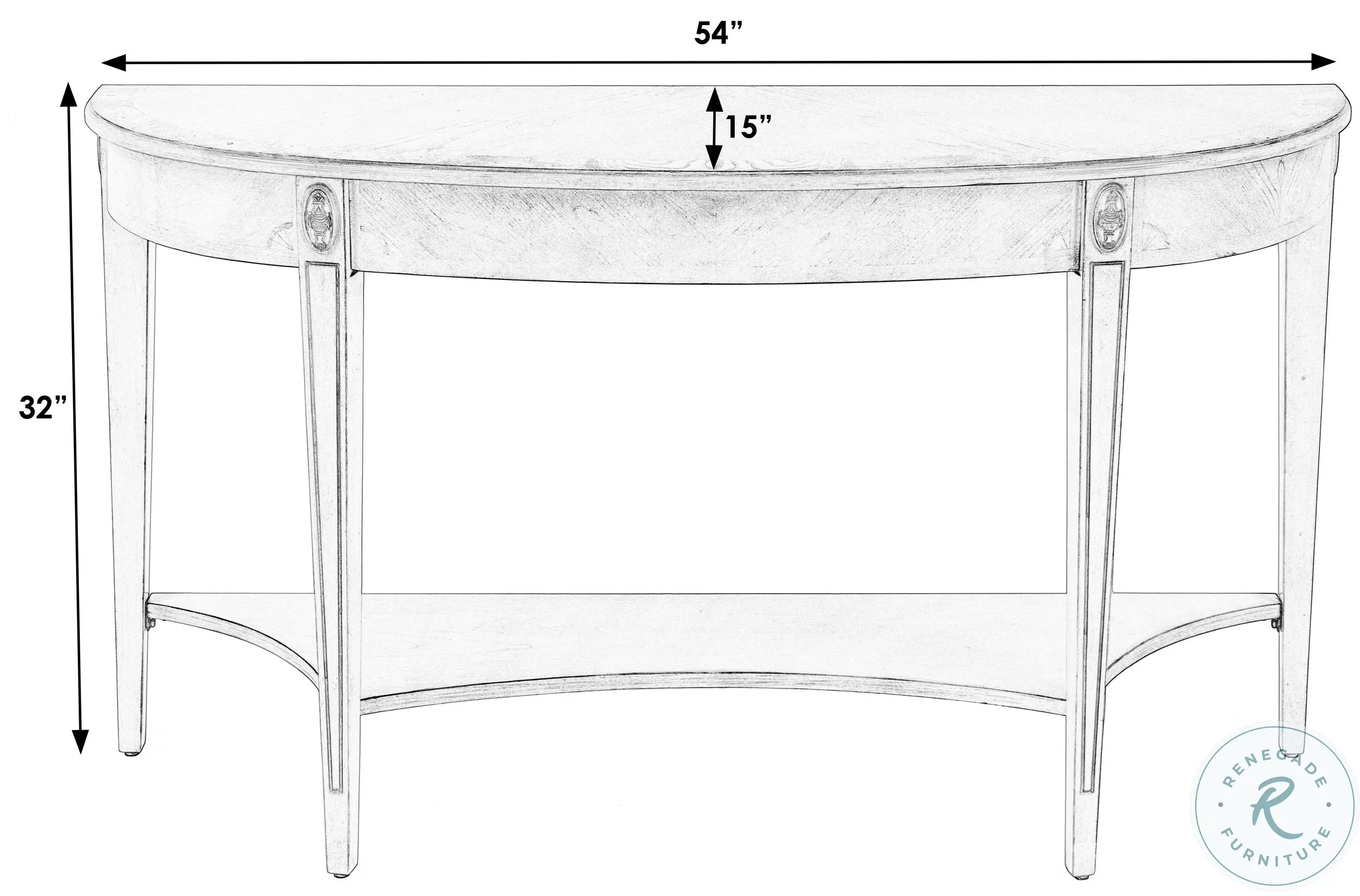 Astor Antique Beige Console Table