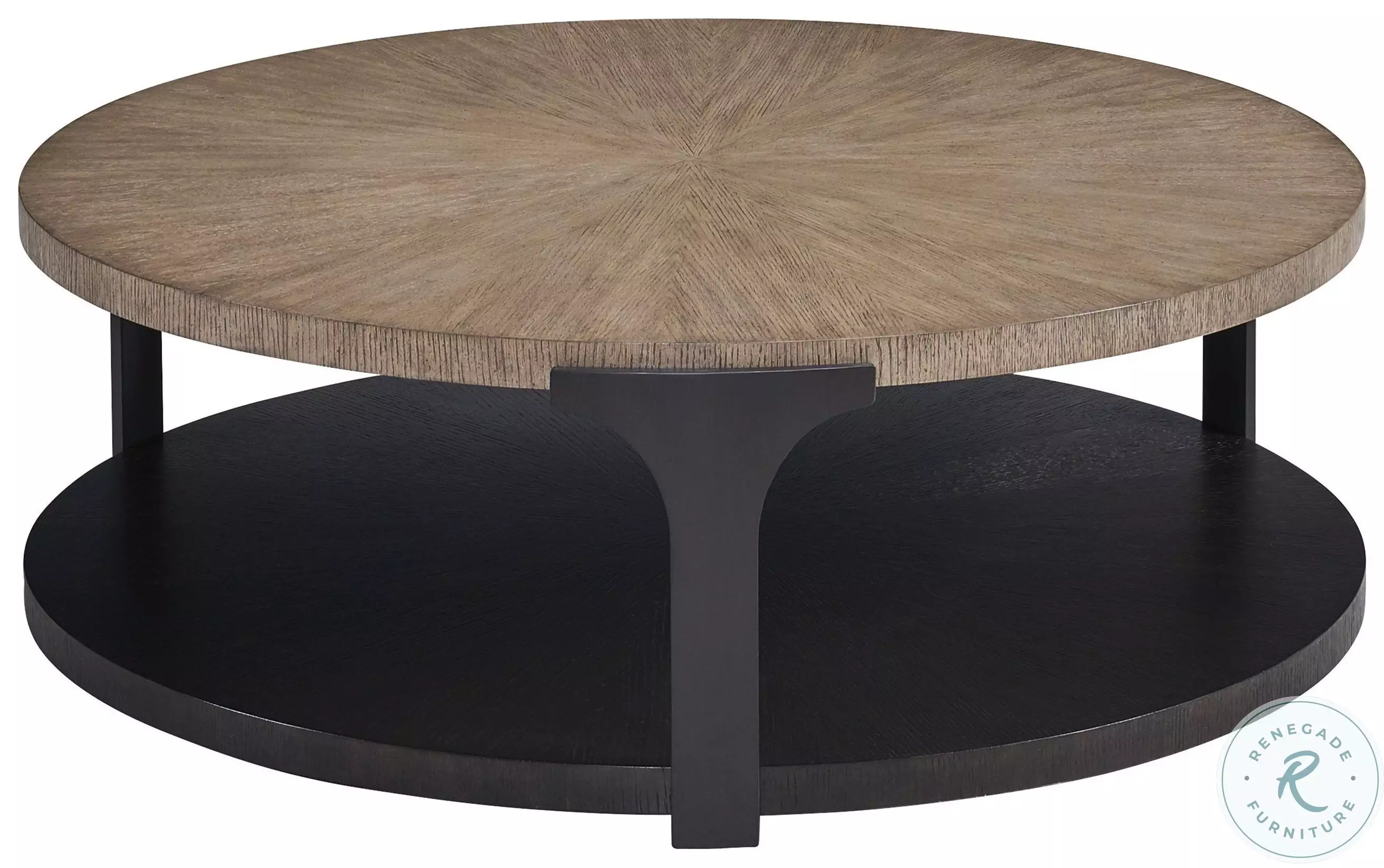 Zanzibar Senegal And Deep Espresso Kenya Round Cocktail Table From