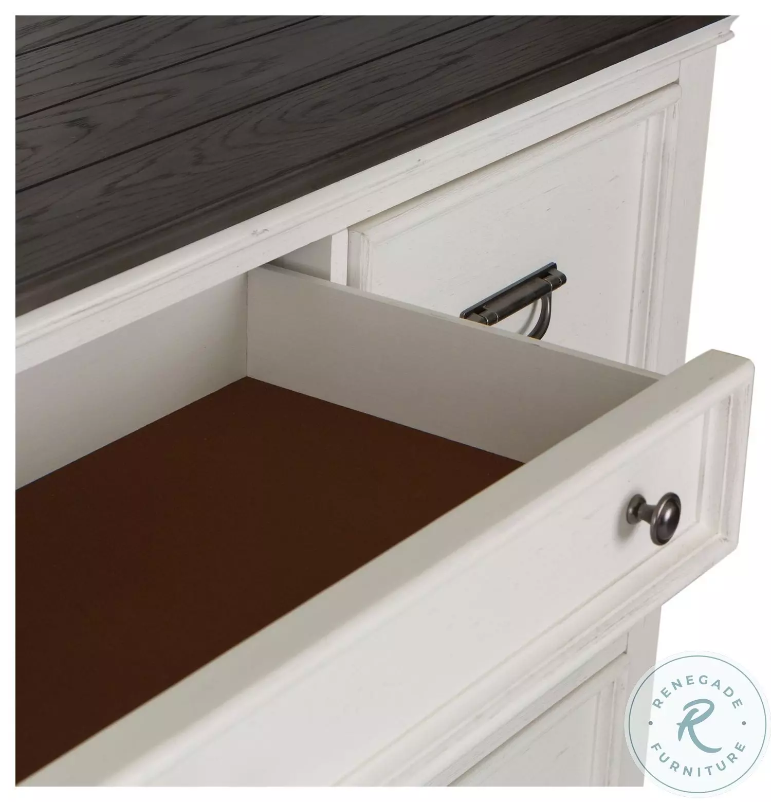 Allyson Park Wirebrushed White 8 Drawer Dresser from Liberty