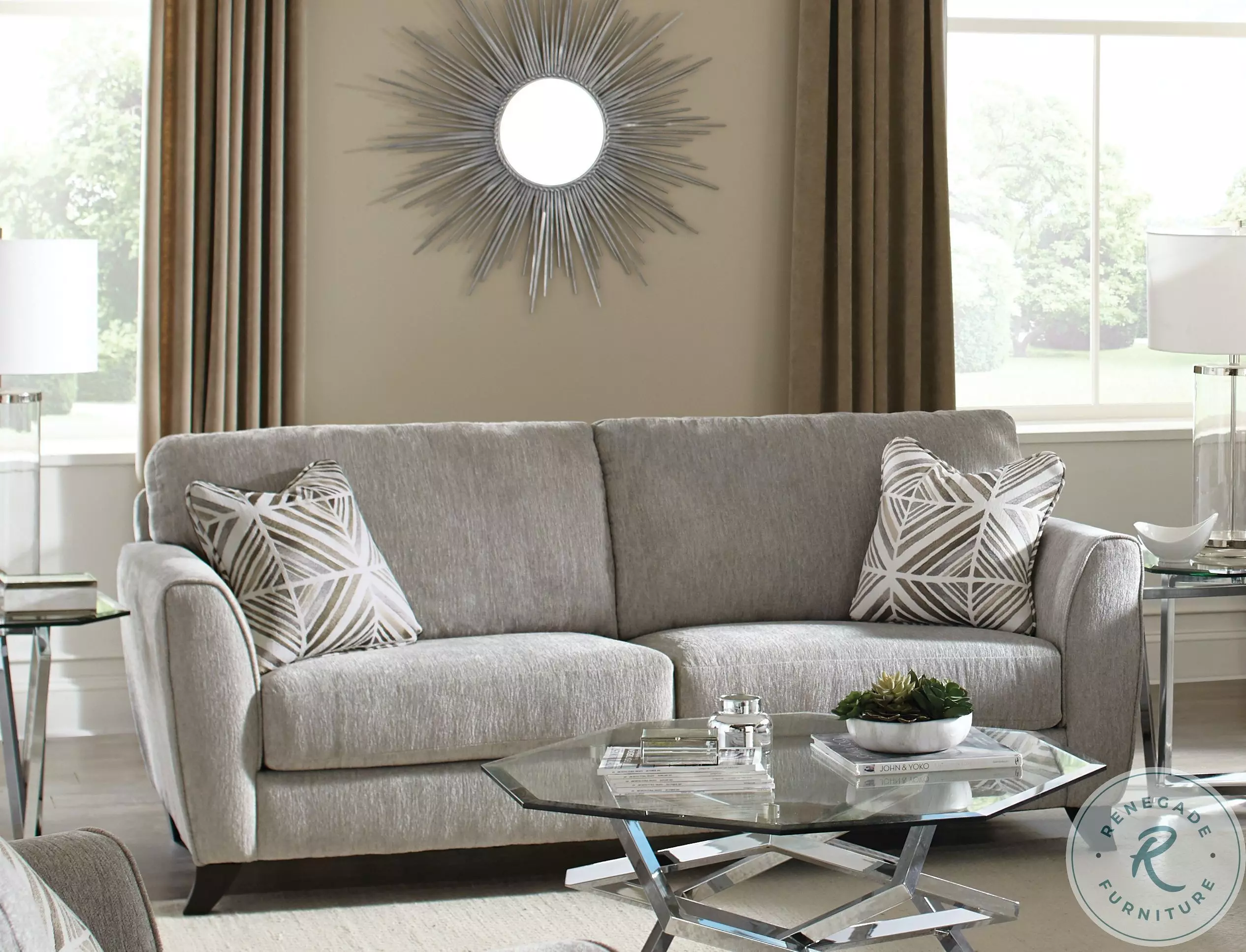Alyssa Lサイズ Alyssa Pebble and Slate Sofa from Jackson | Coleman Furniture