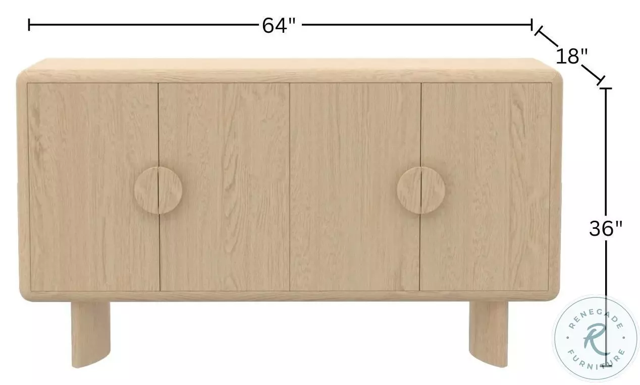Gabrielle Light Oak Sideboard