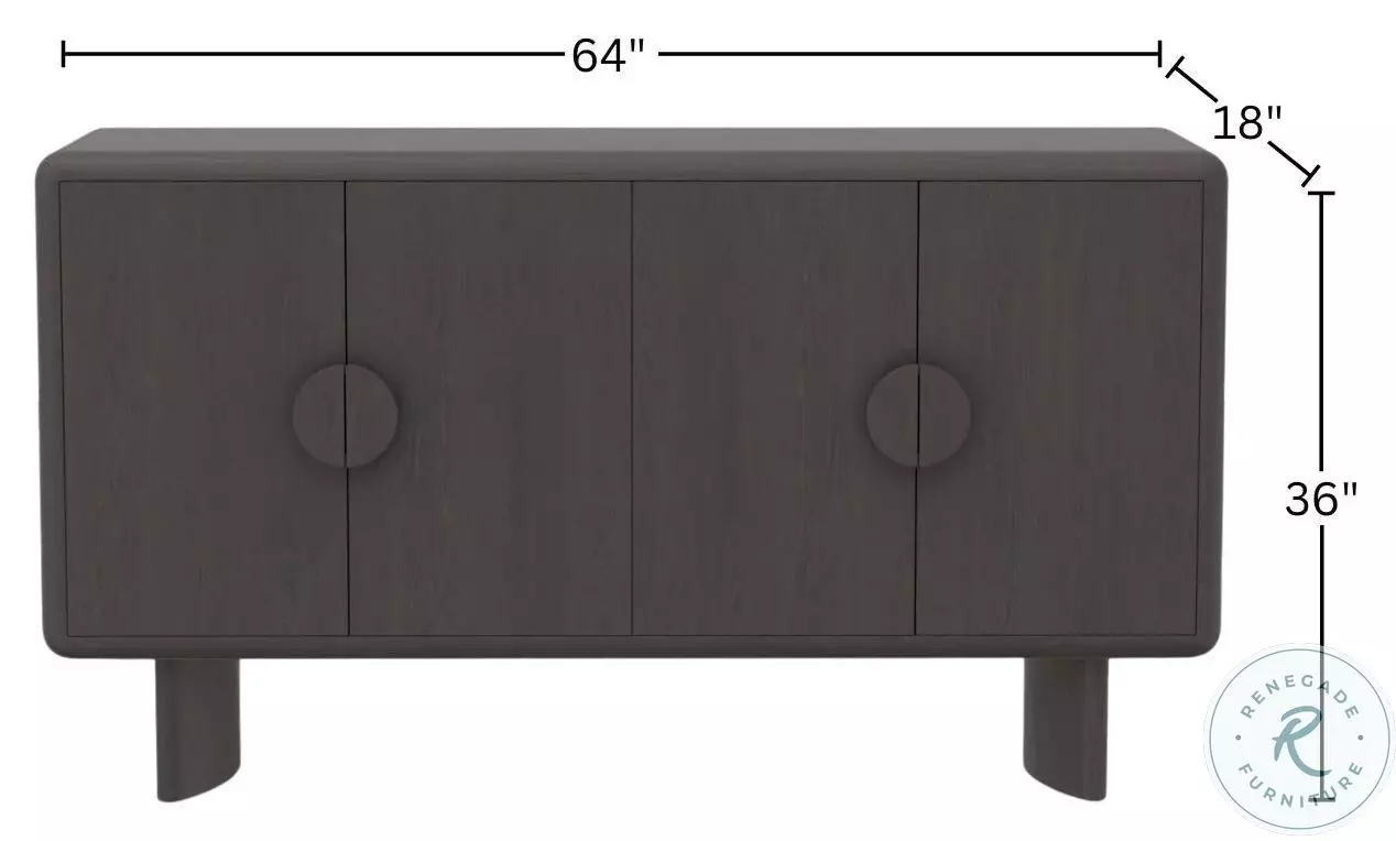 Gabrielle Black Sideboard