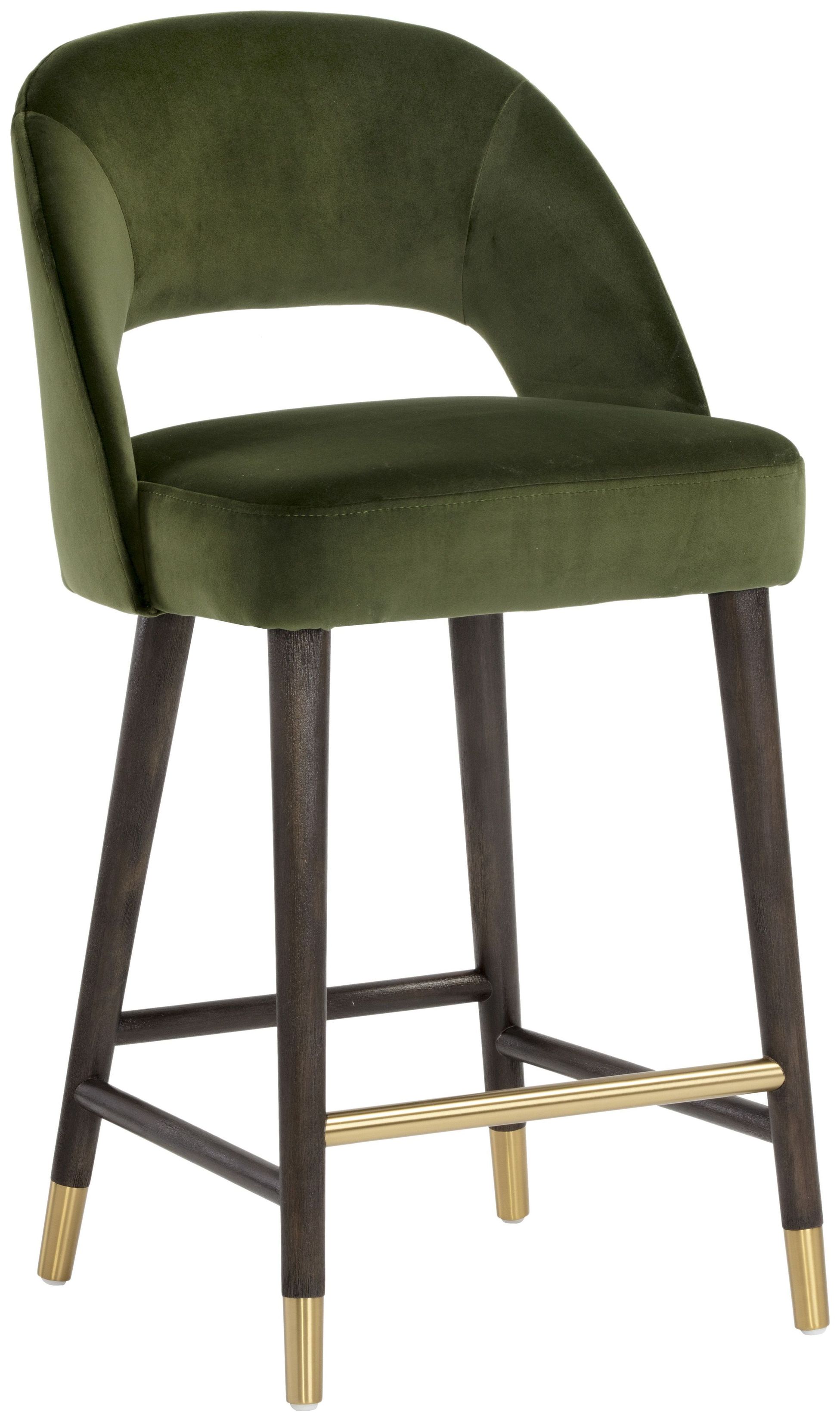 Nyssa Moss Green Upholstered Counter Height Stool from Artisan's