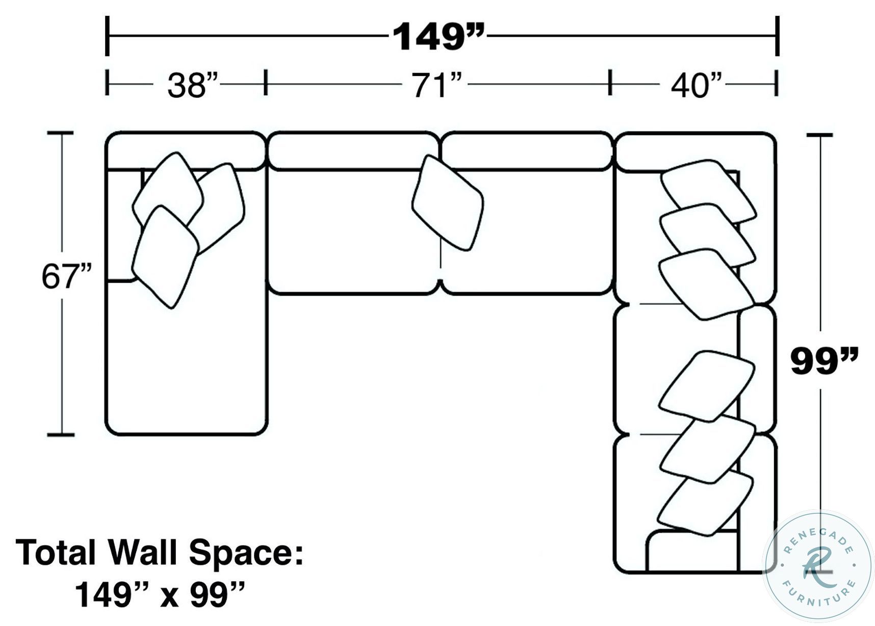 Middleton Cement LAF Chaise Sectional From Jackson Coleman Furniture