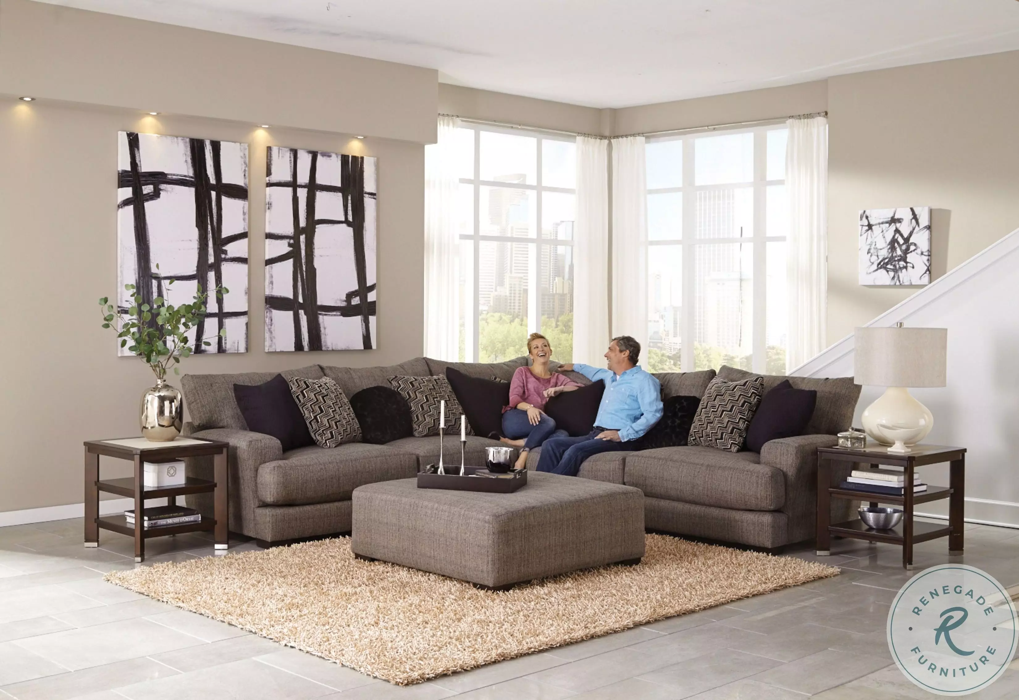 Ava Pepper Sectional Group From Jackson | Coleman Furniture