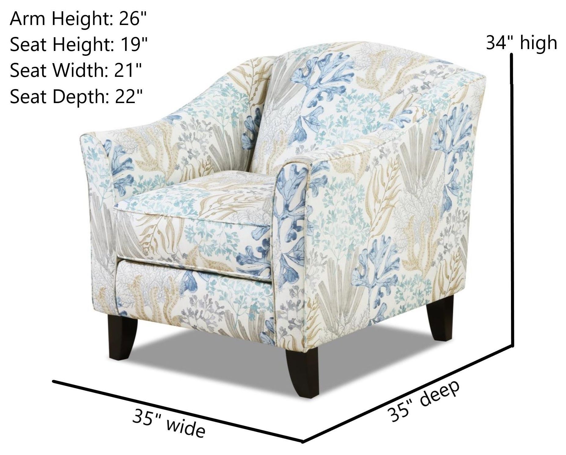 TNT Hemp Layton Aquarius Accent Chair