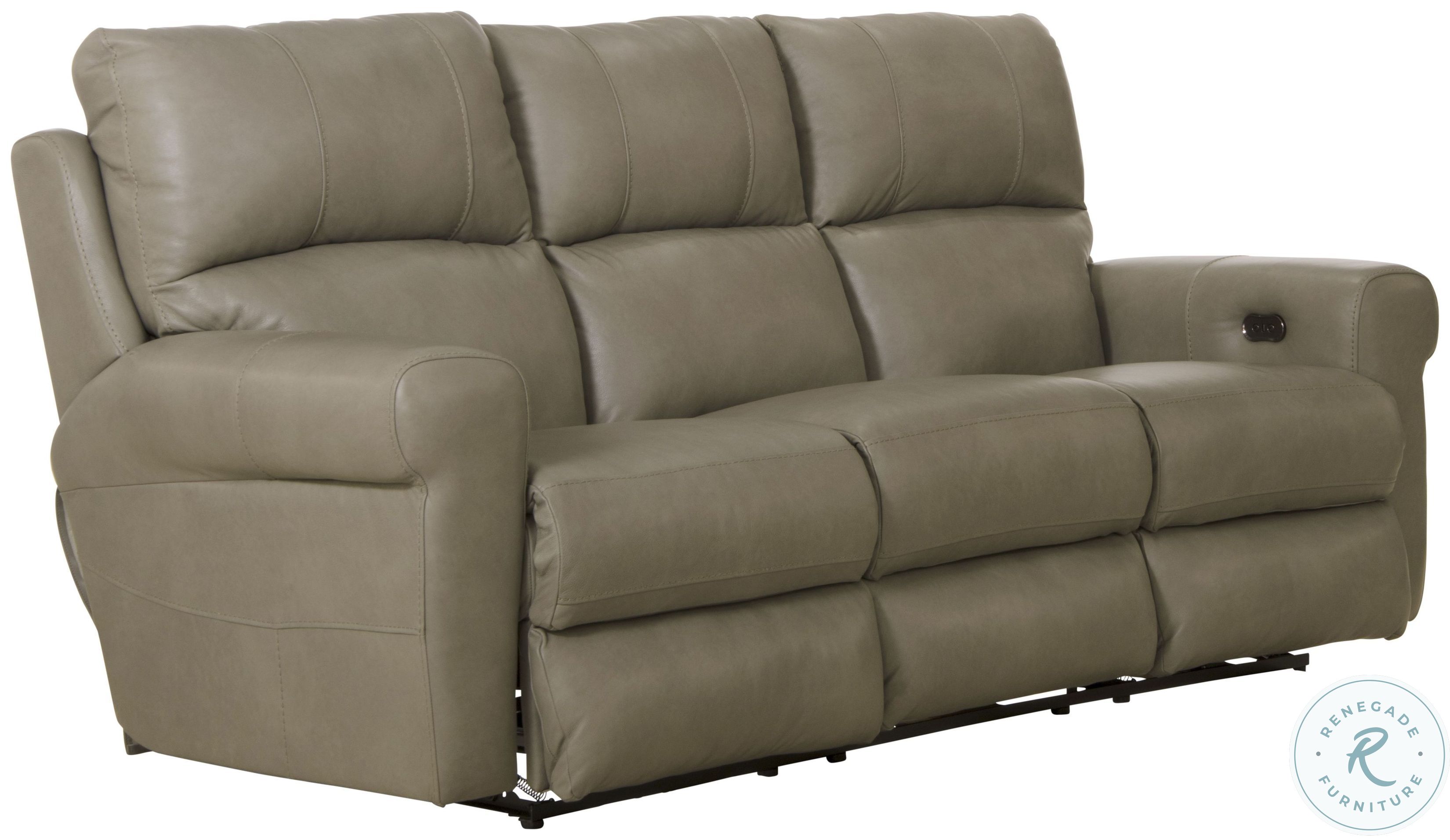 Torretta Putty 87" Lay Flat Power Reclining Sofa From Catnapper ...