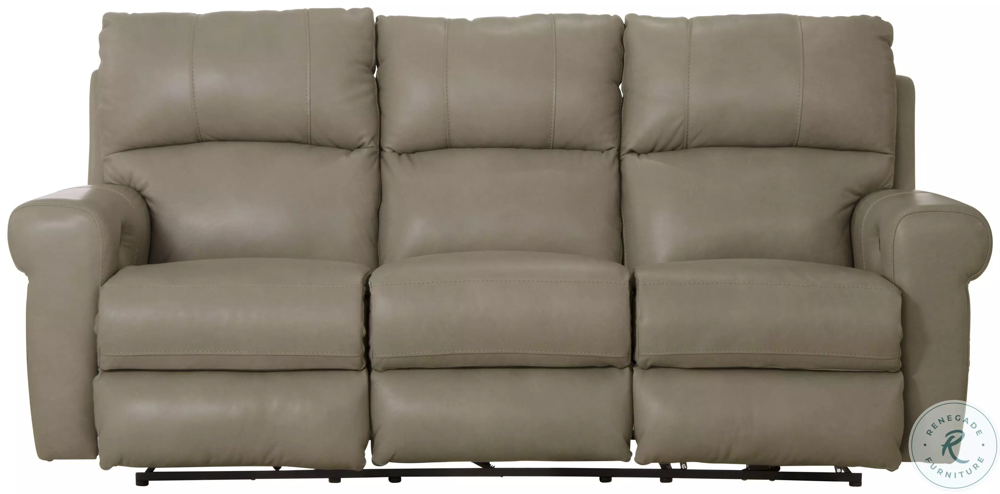 SSX2673 C.Nicolai #０１ & F.Leder #０２ Torretta Putty Leather Lay Flat Power Reclining Sofa From Home