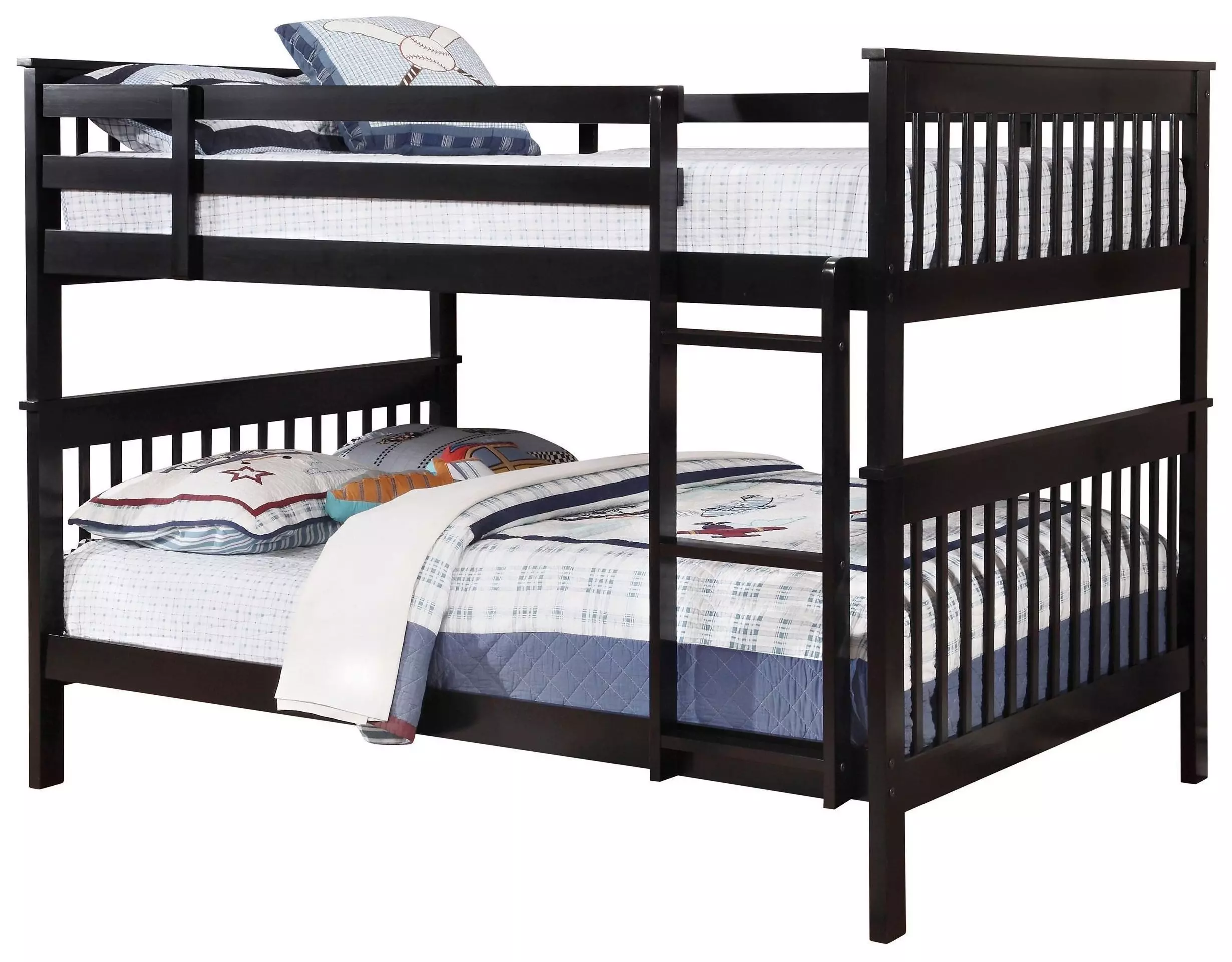 Chapman Black Full over Full Bunk Bed from Coaster | Coleman Furniture