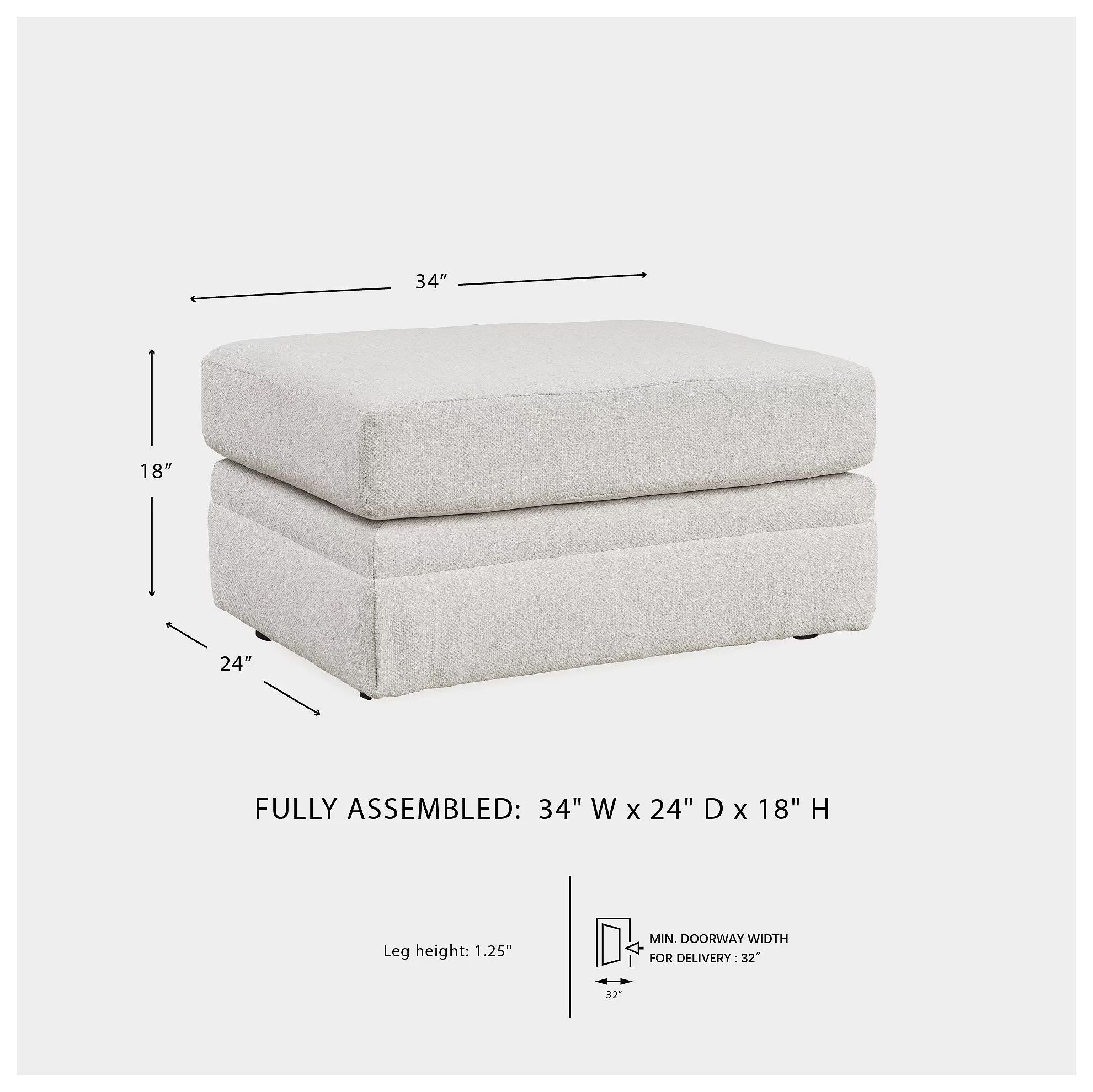 Maitelynn Chalk Ottoman