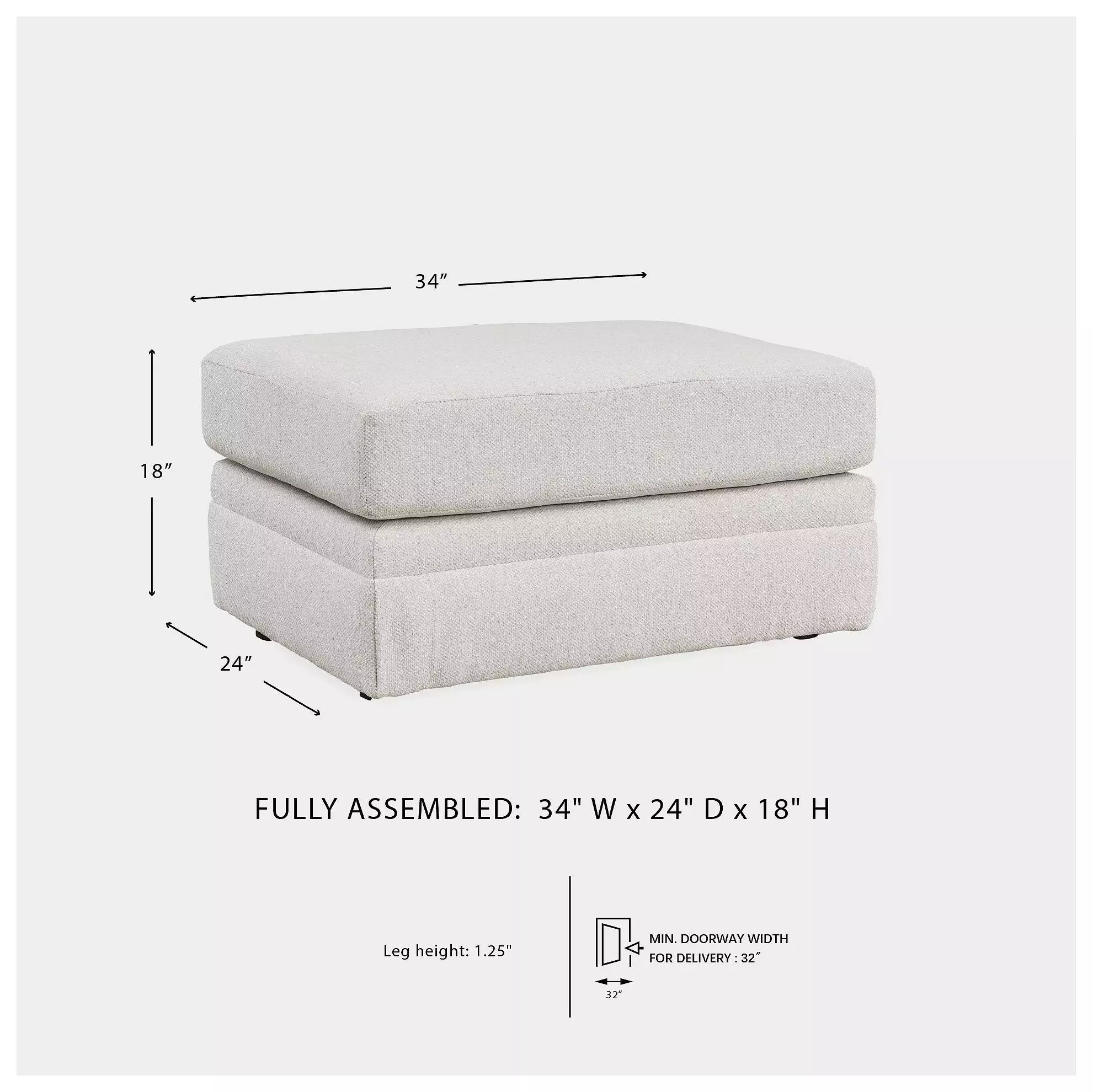 Maitelynn Chalk Ottoman