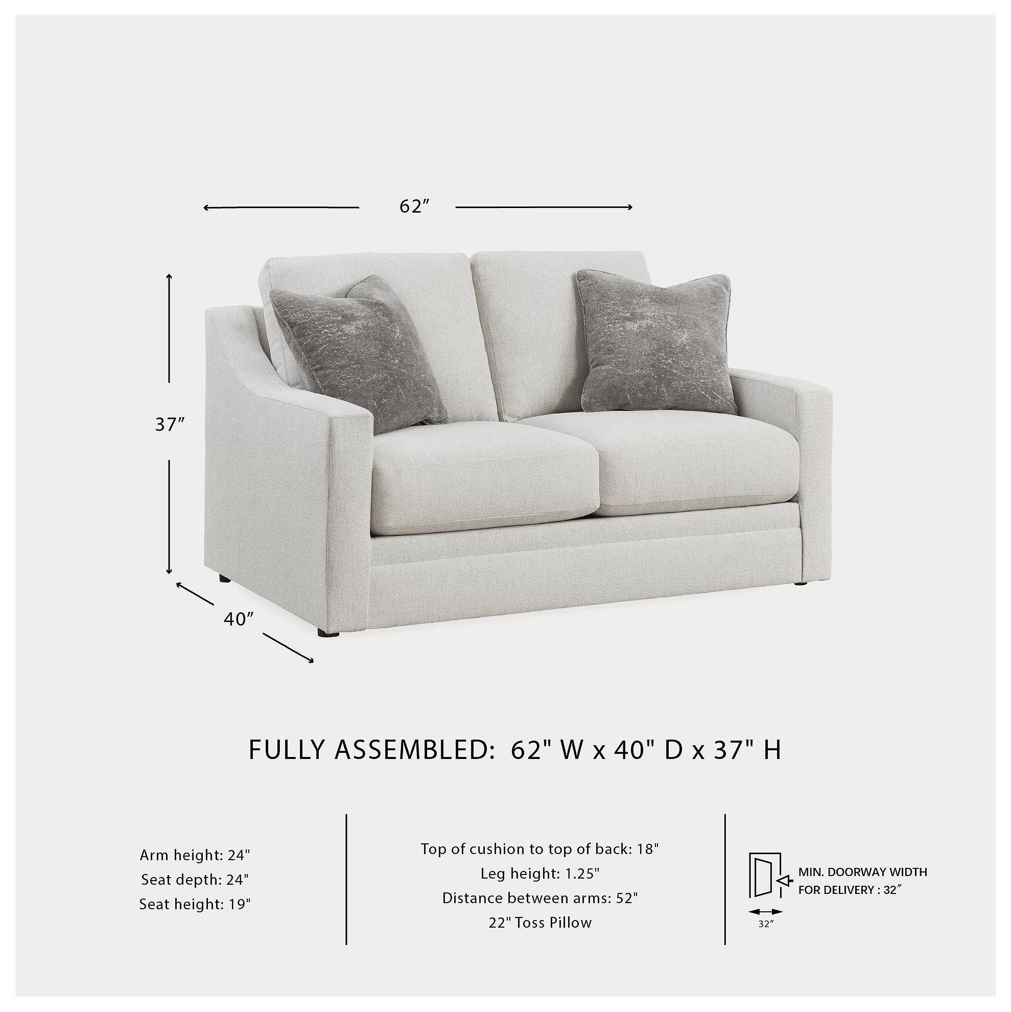 Maitelynn Chalk Loveseat