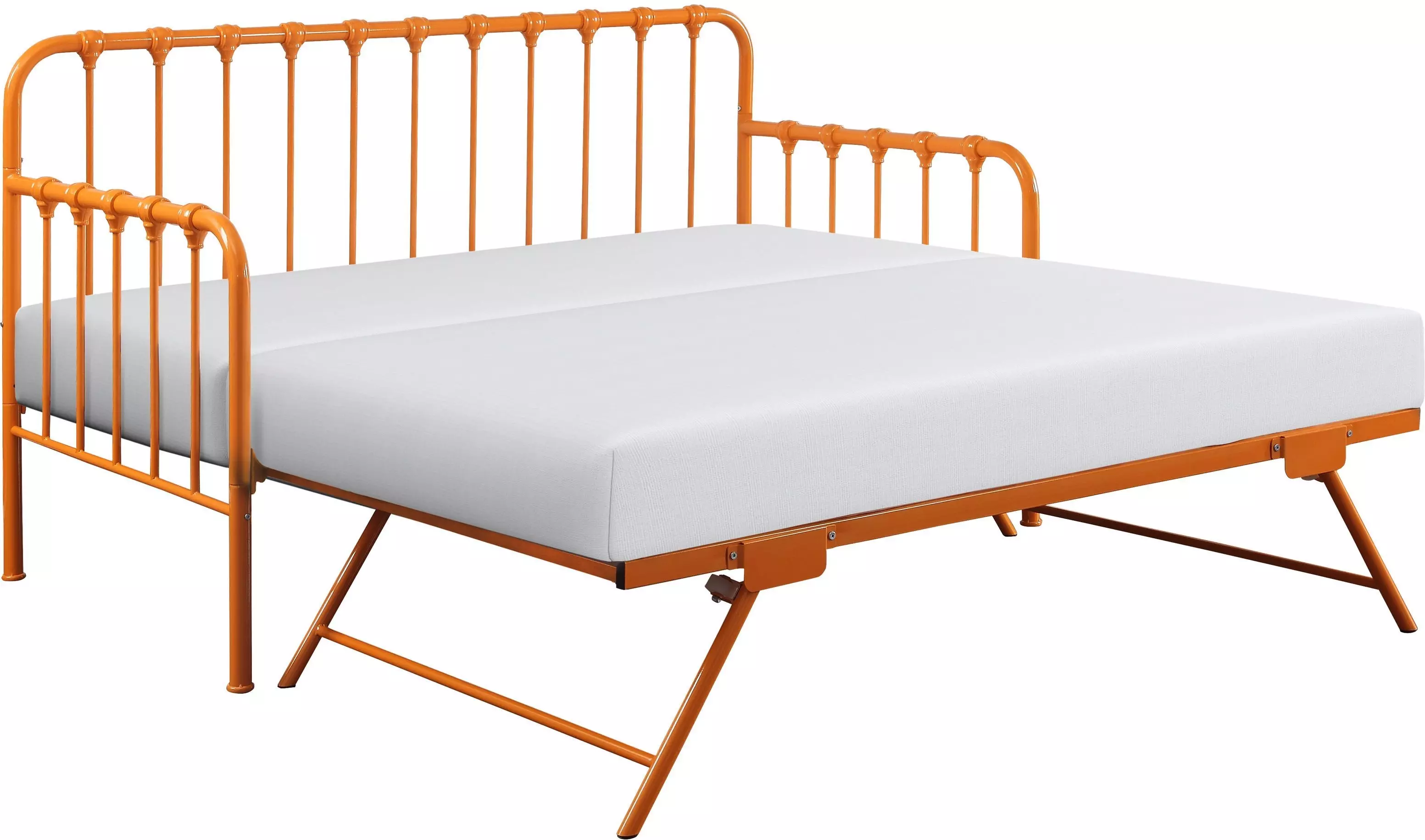 Constance Orange Daybed With Lift Up Trundle