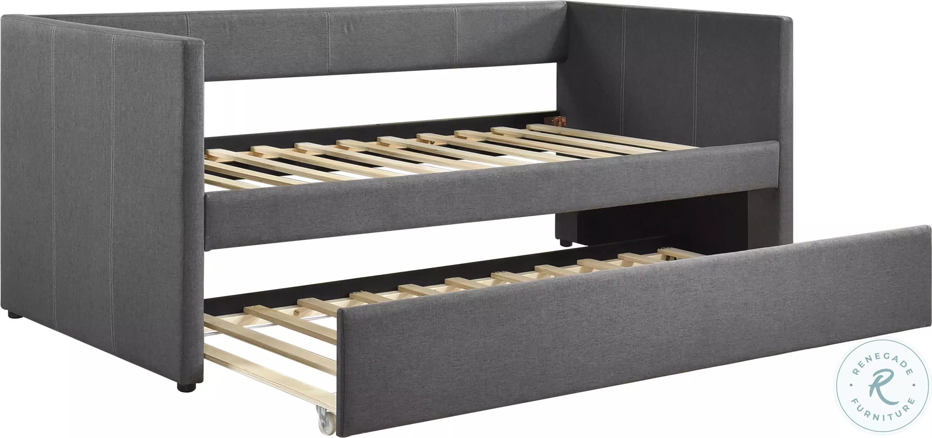 Trudy Dark Gray Twin Daybed with Trundle From Homelegance | Coleman ...