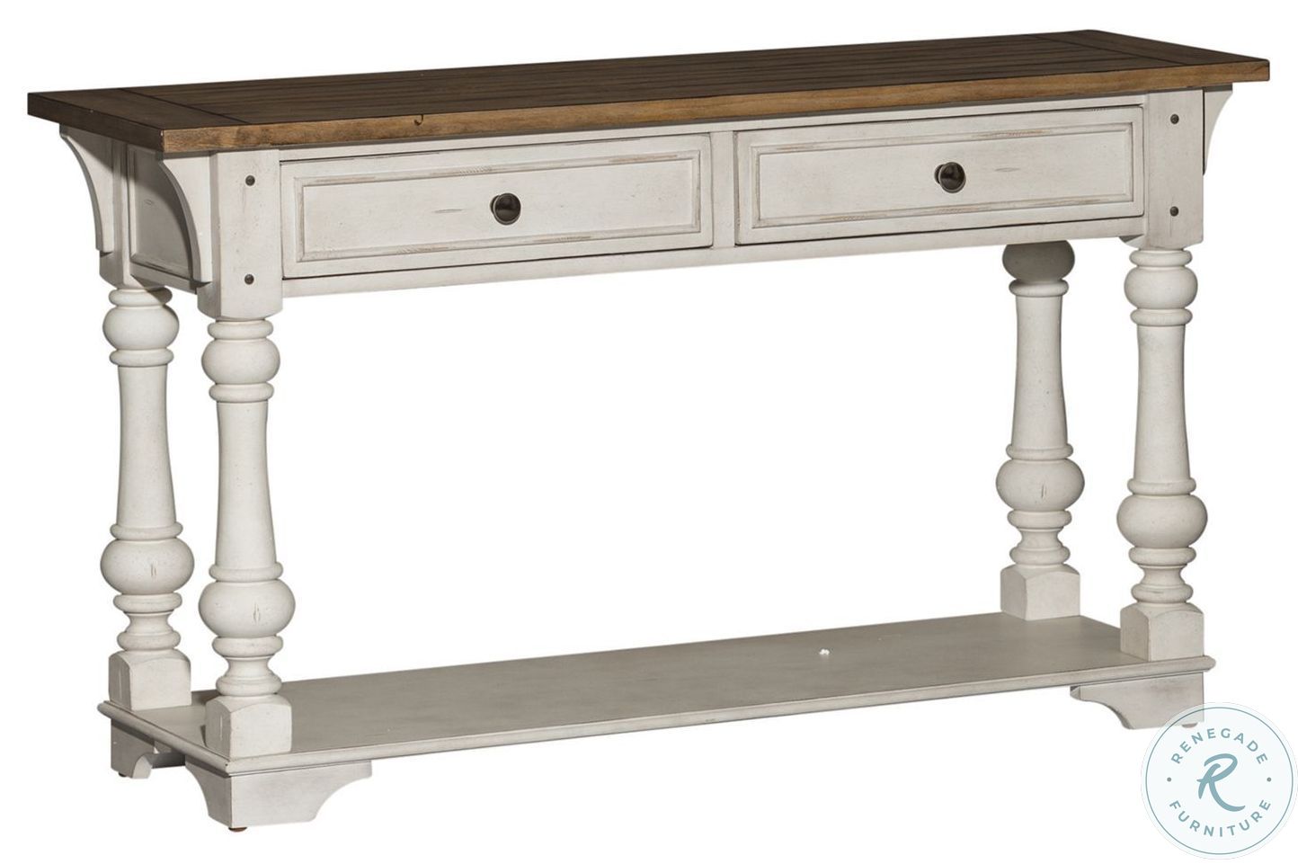 Creek Antique White Sofa Table from Liberty Coleman Furniture)