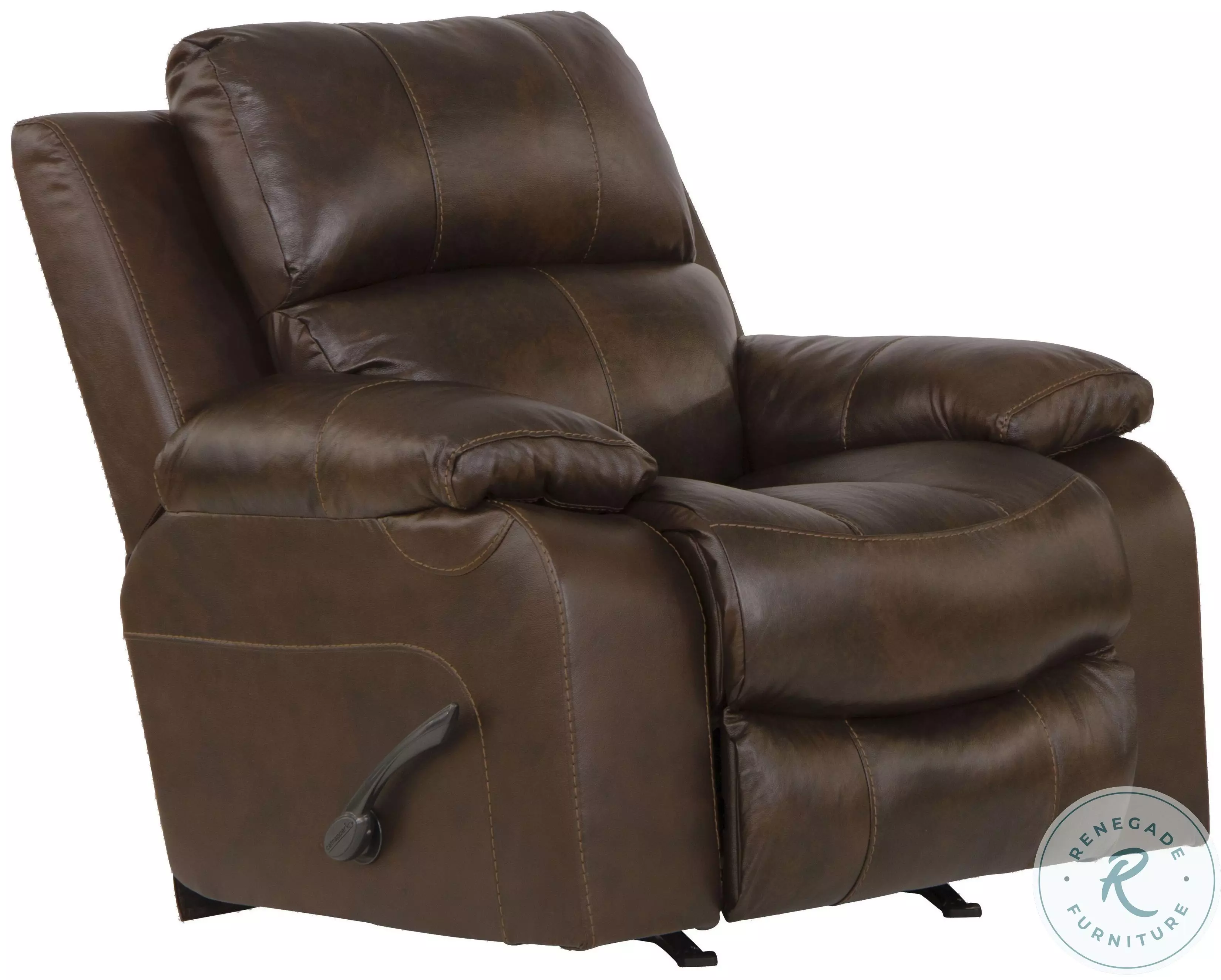 Positano Cocoa Rocker Recliner from Catnapper | Coleman Furniture