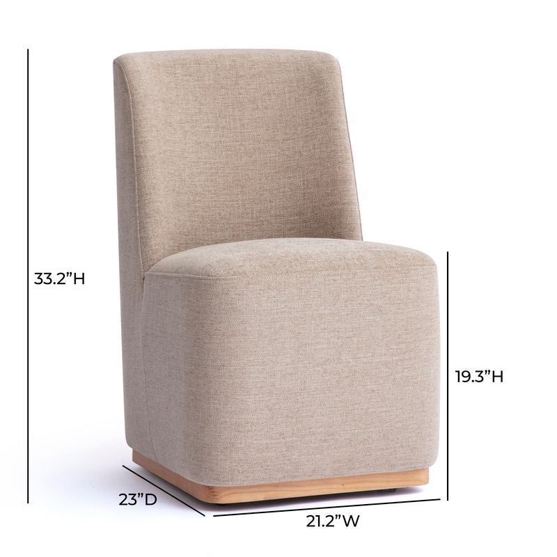 Melissa Tan Performance Fabric Upholstered Dining Chair