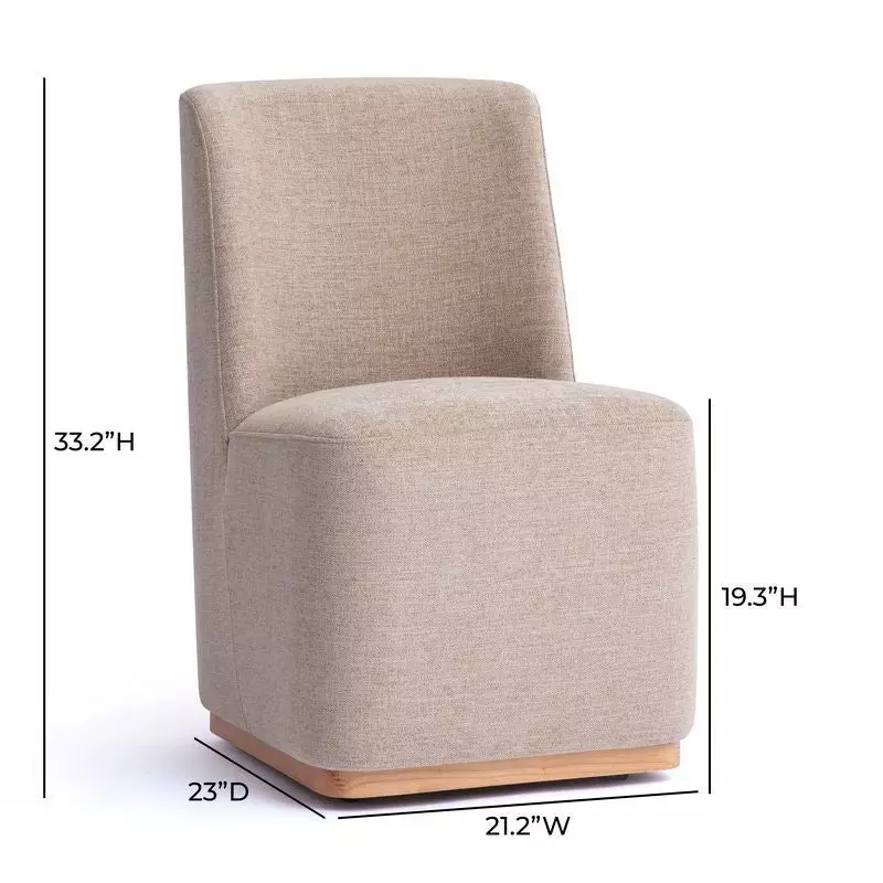 Melissa Tan Performance Fabric Upholstered Dining Chair