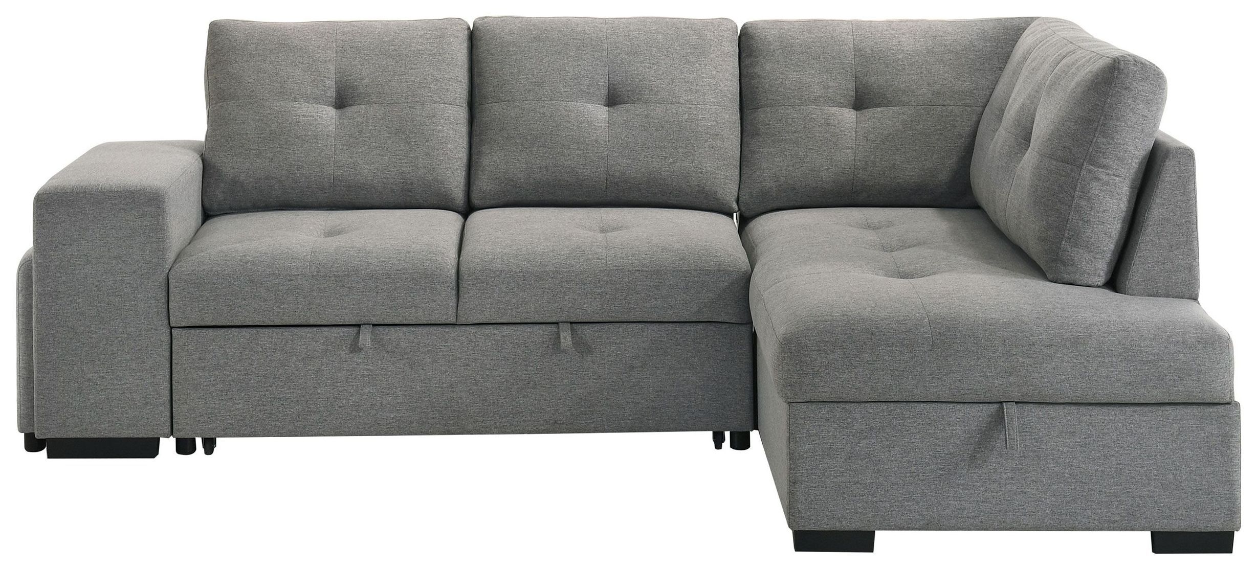 Roanne Gray 3 Piece Modular Sleeper Sectional From Coaster