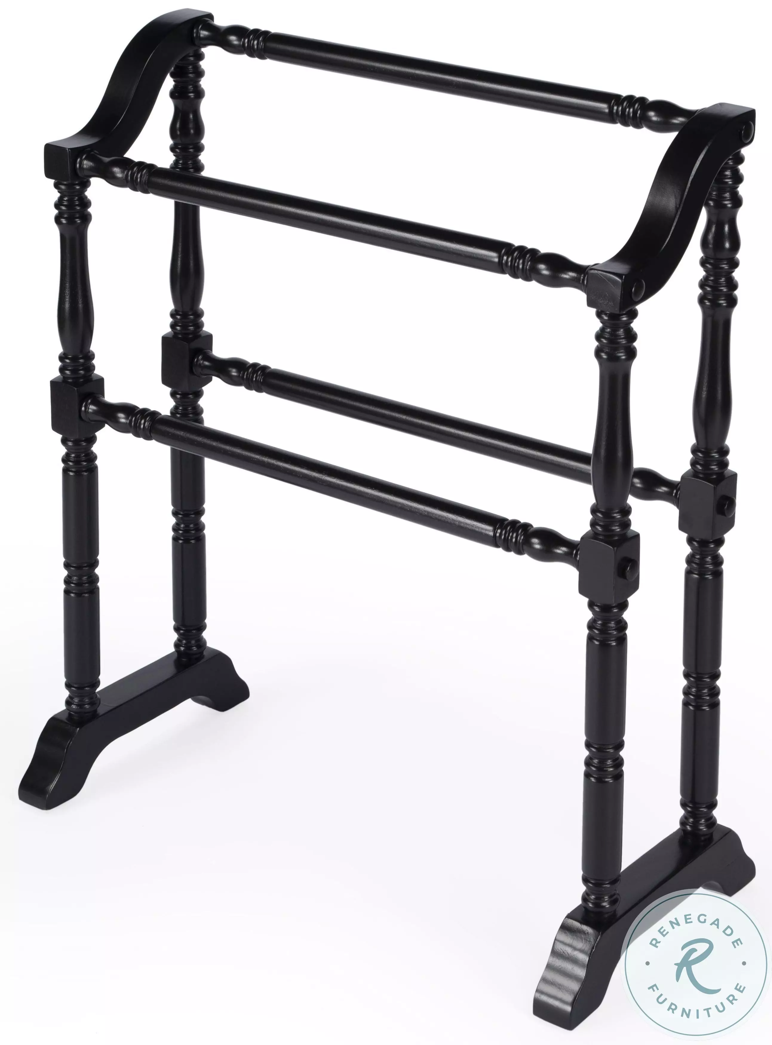 Lillian Black Blanket Rack From Butler | Coleman Furniture