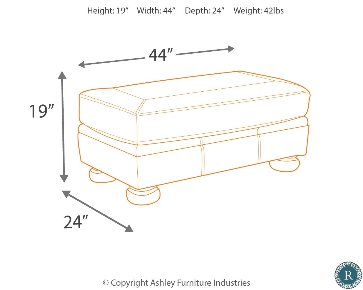 Banner Coffee Ottoman From Ashley 5040414 Coleman Furniture