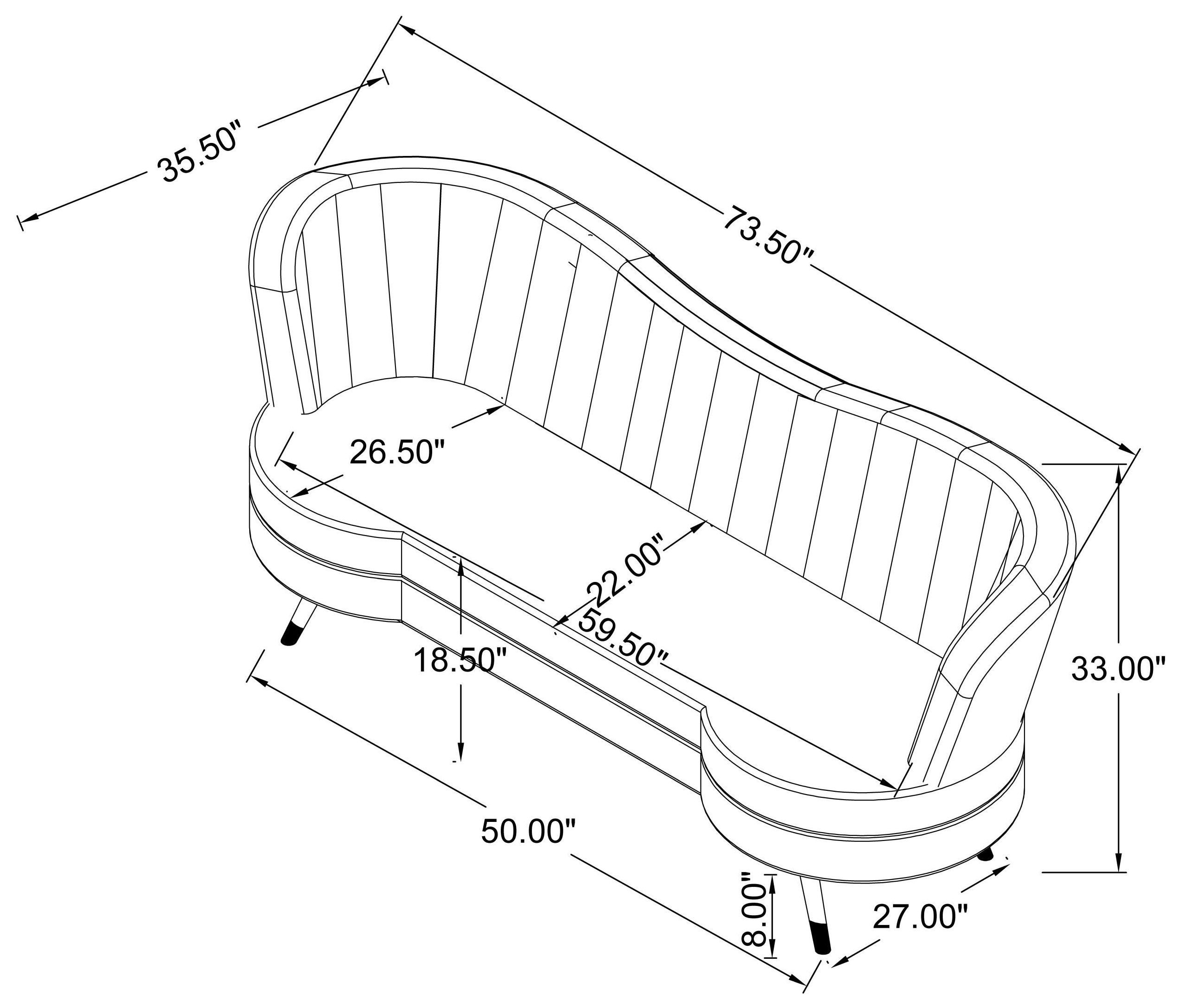 Sophia Grey Loveseat