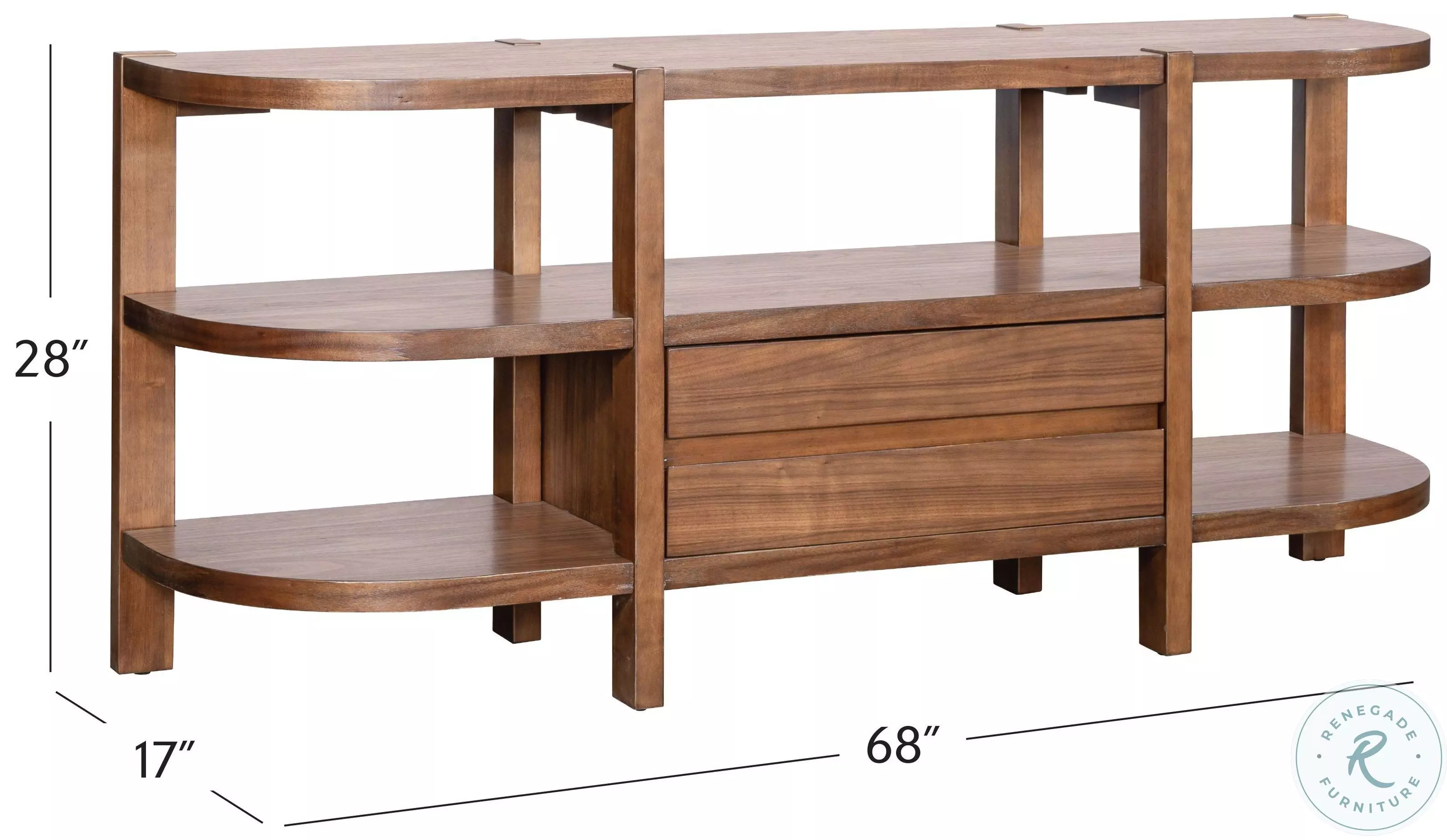 Winston Warm Walnut Console Table