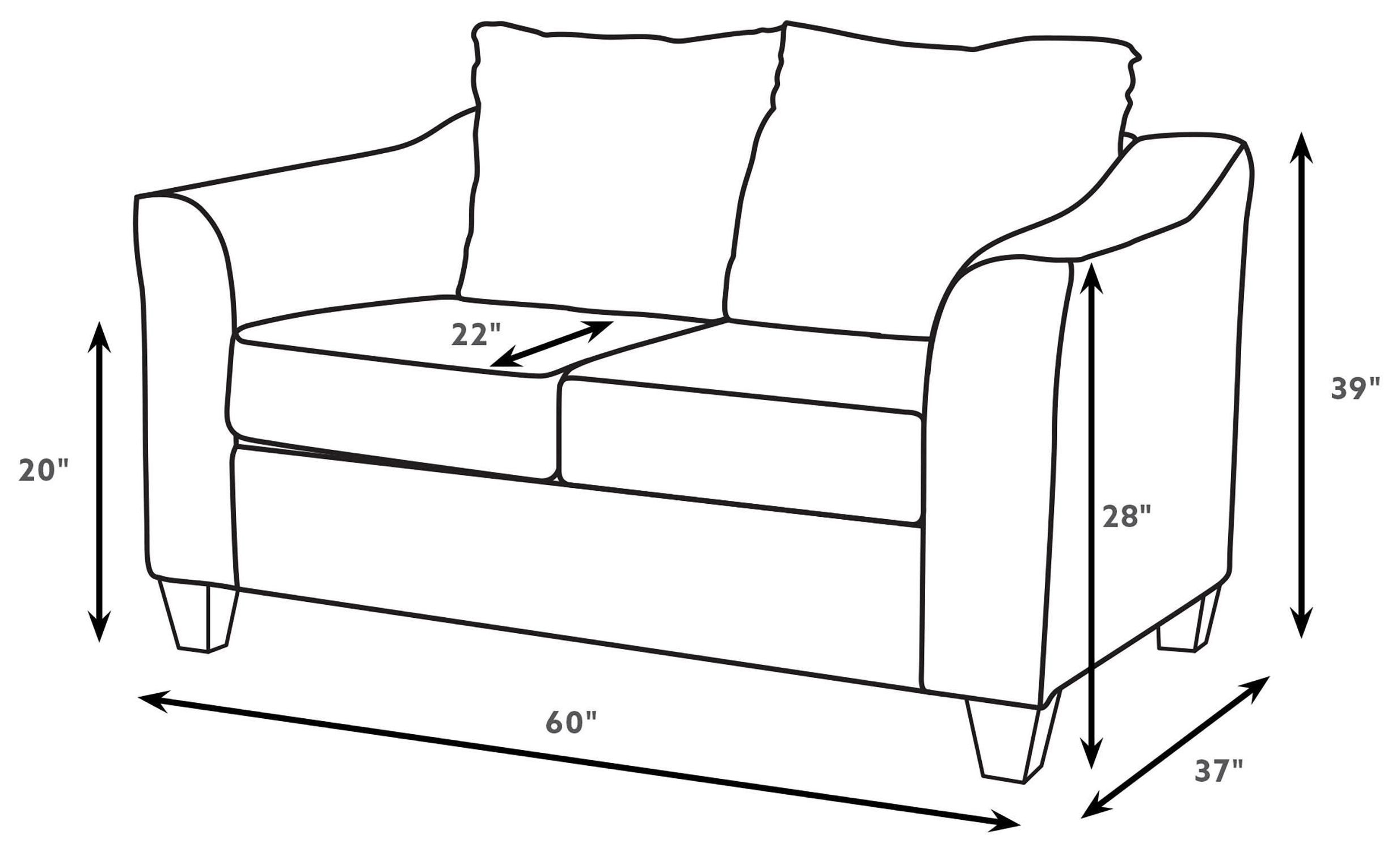 Salizar Sand Mist Track Arm Fabric Loveseat