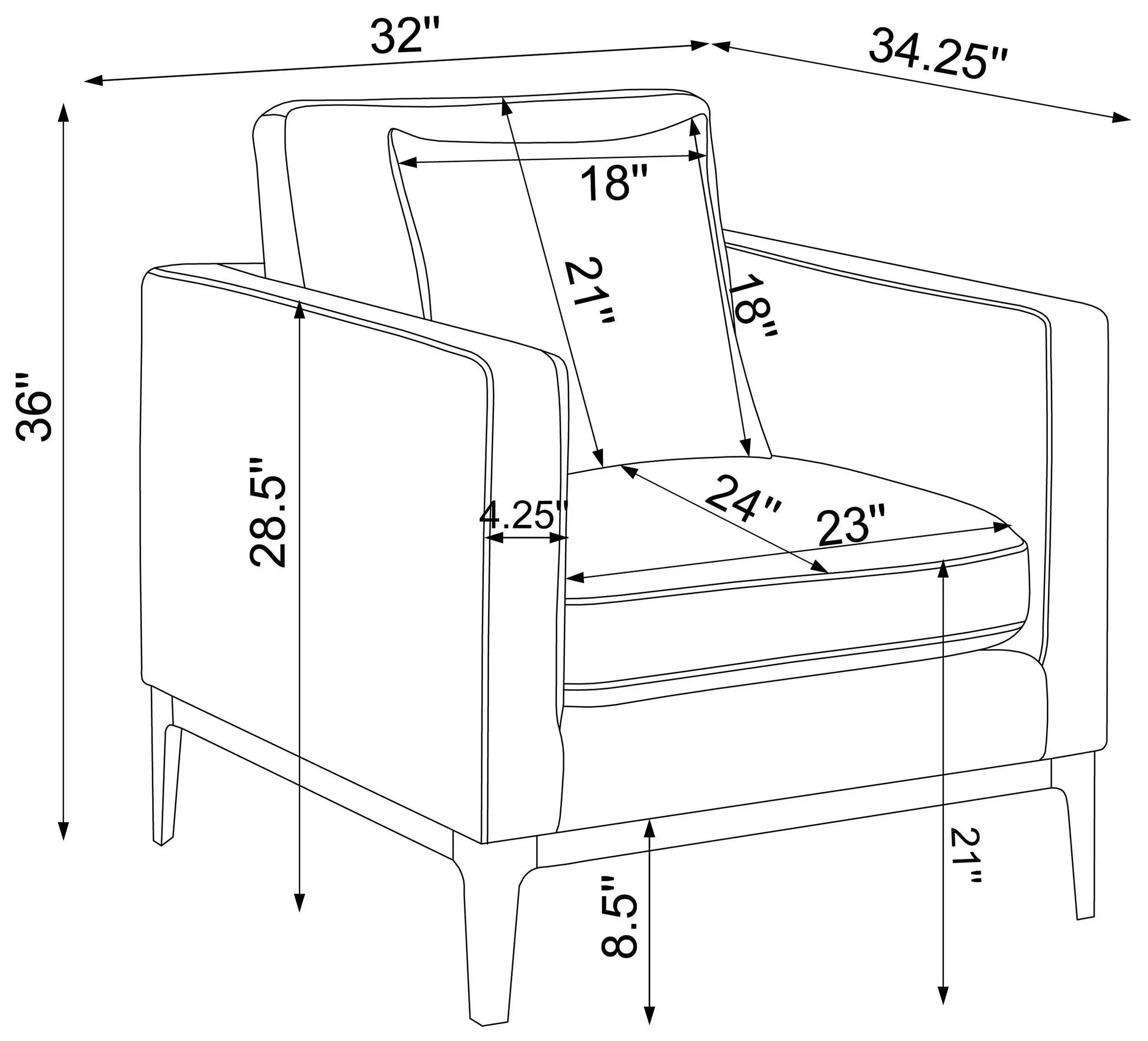 Apperson Light Gray Chair