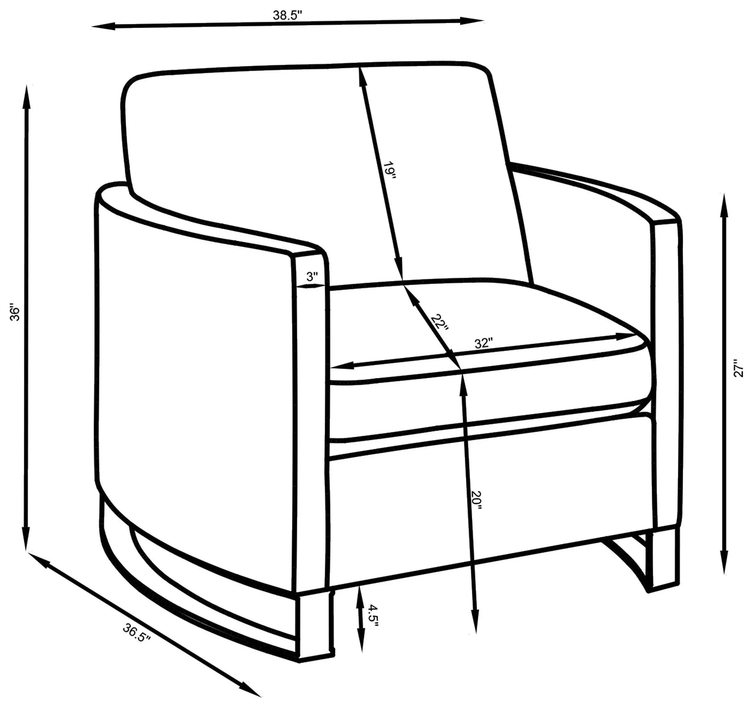 Corliss Beige Velvet Chair