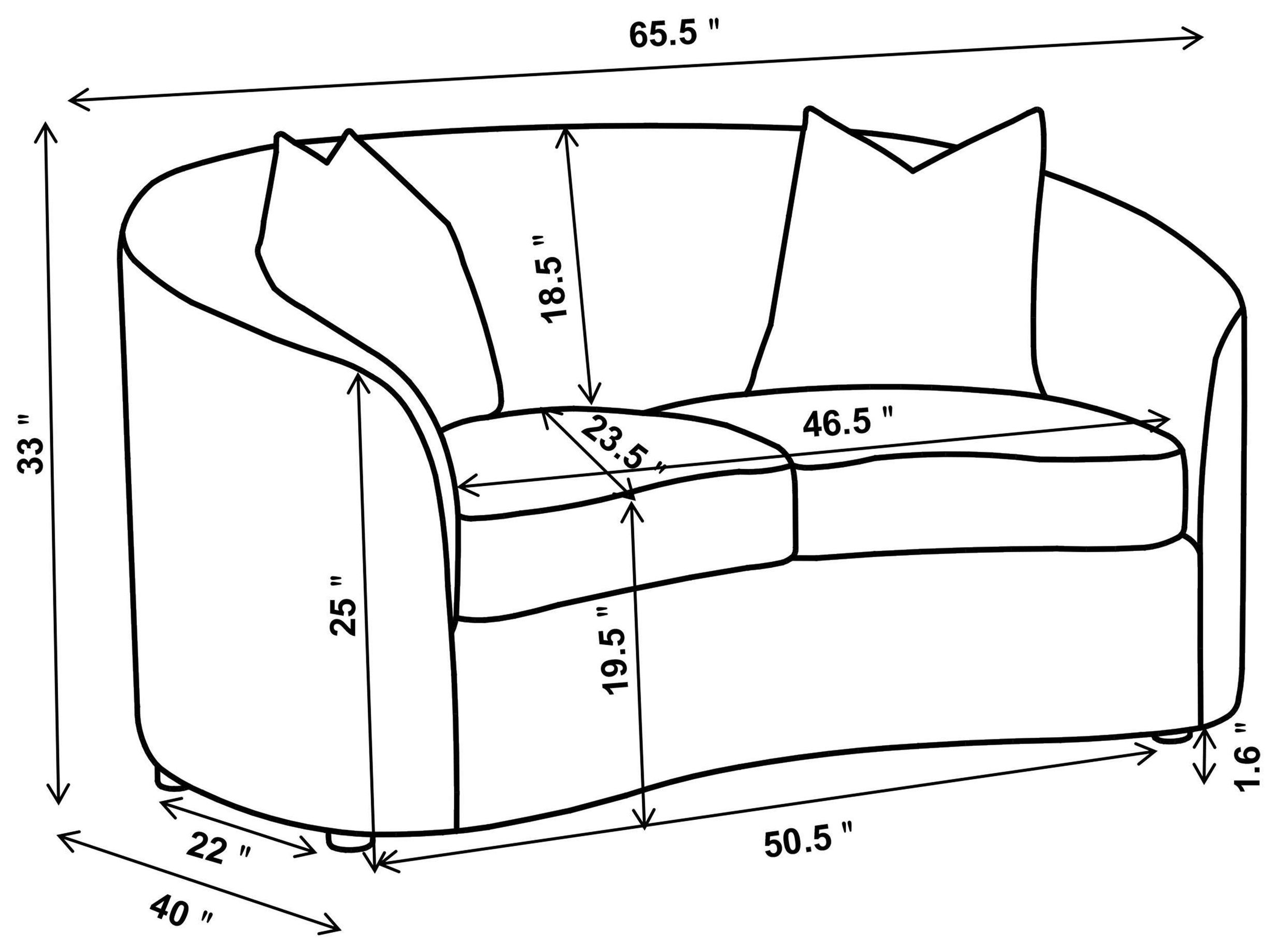 Rainn Latte Upholstered Loveseat