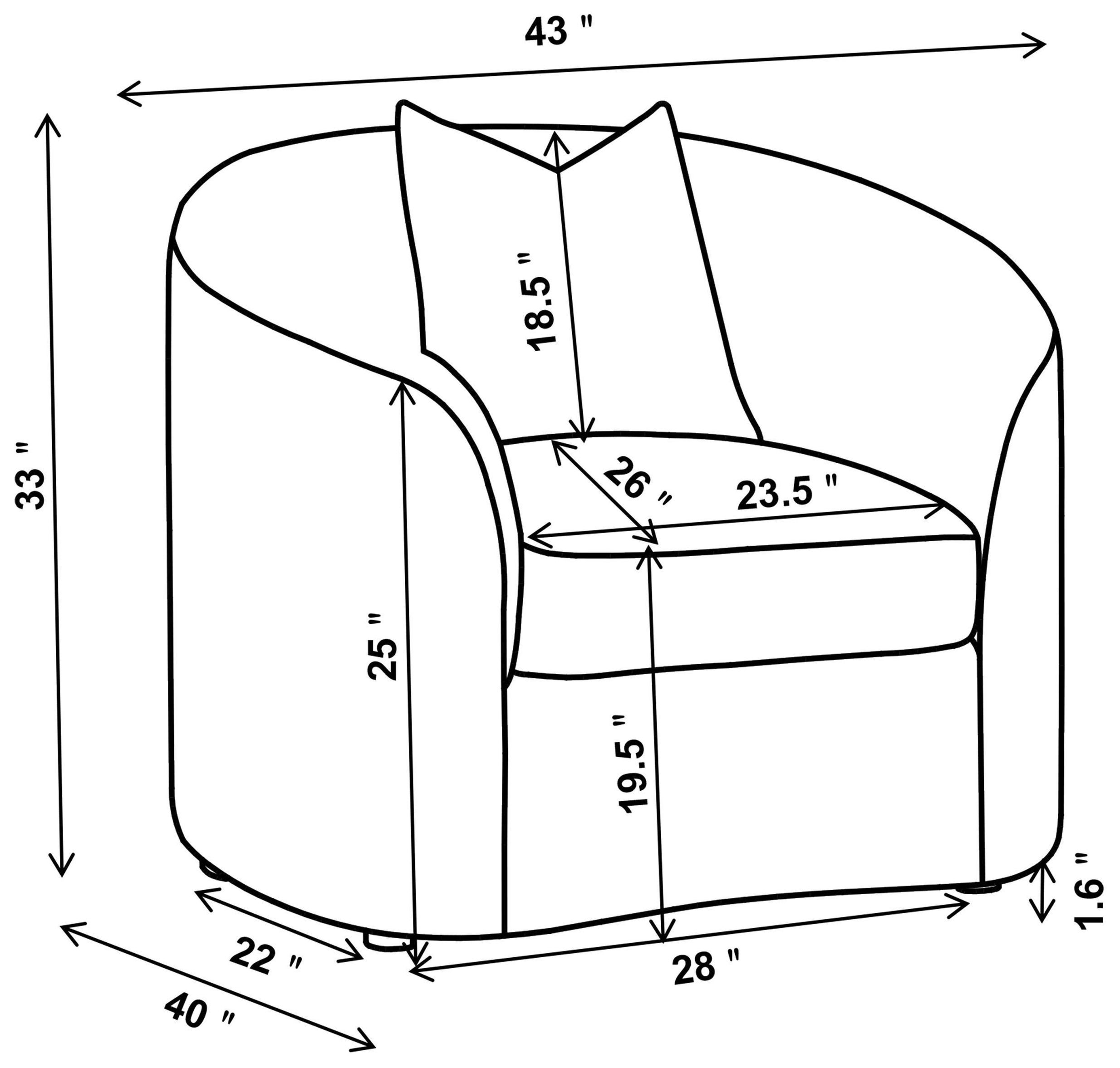 Rainn Latte Upholstered Chair