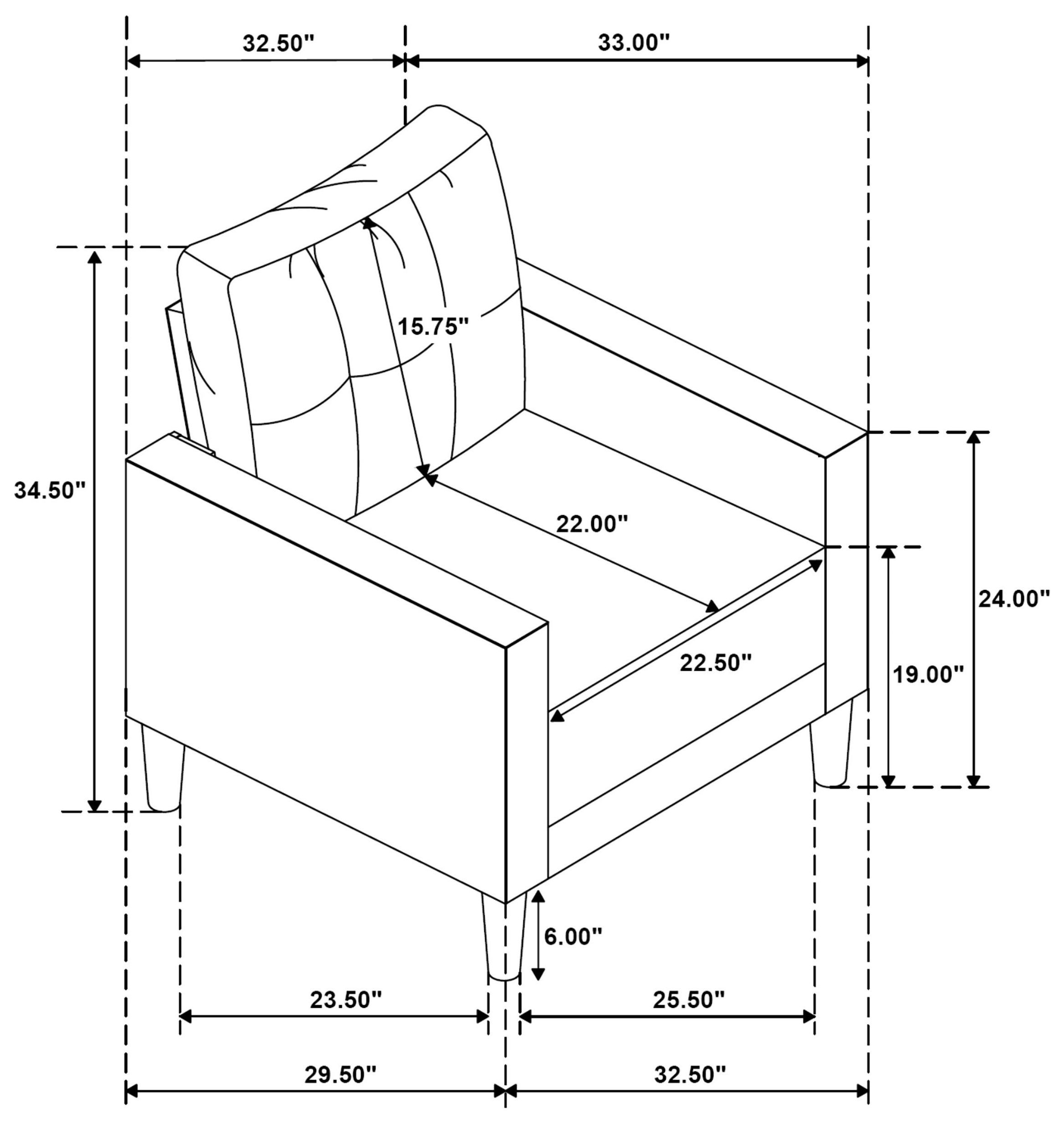 Bowen II Steel Gray Upholstered Lounge Chair