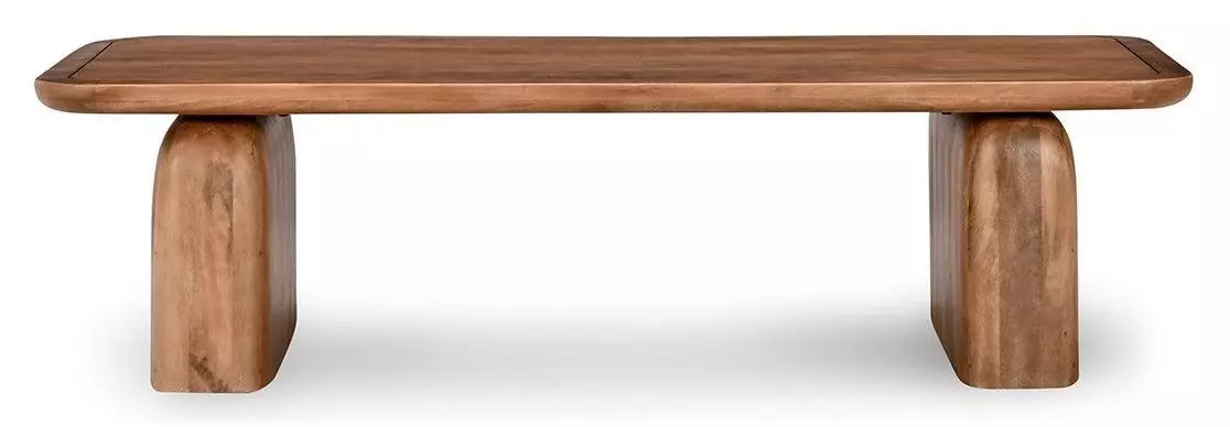 Chloe Hickory Brown Rectangular Coffee Table From Classic Home