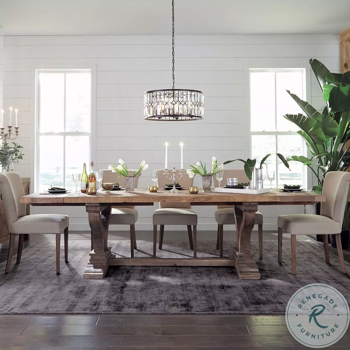 Alexander Brown Extendable Dining Table from Classic Home