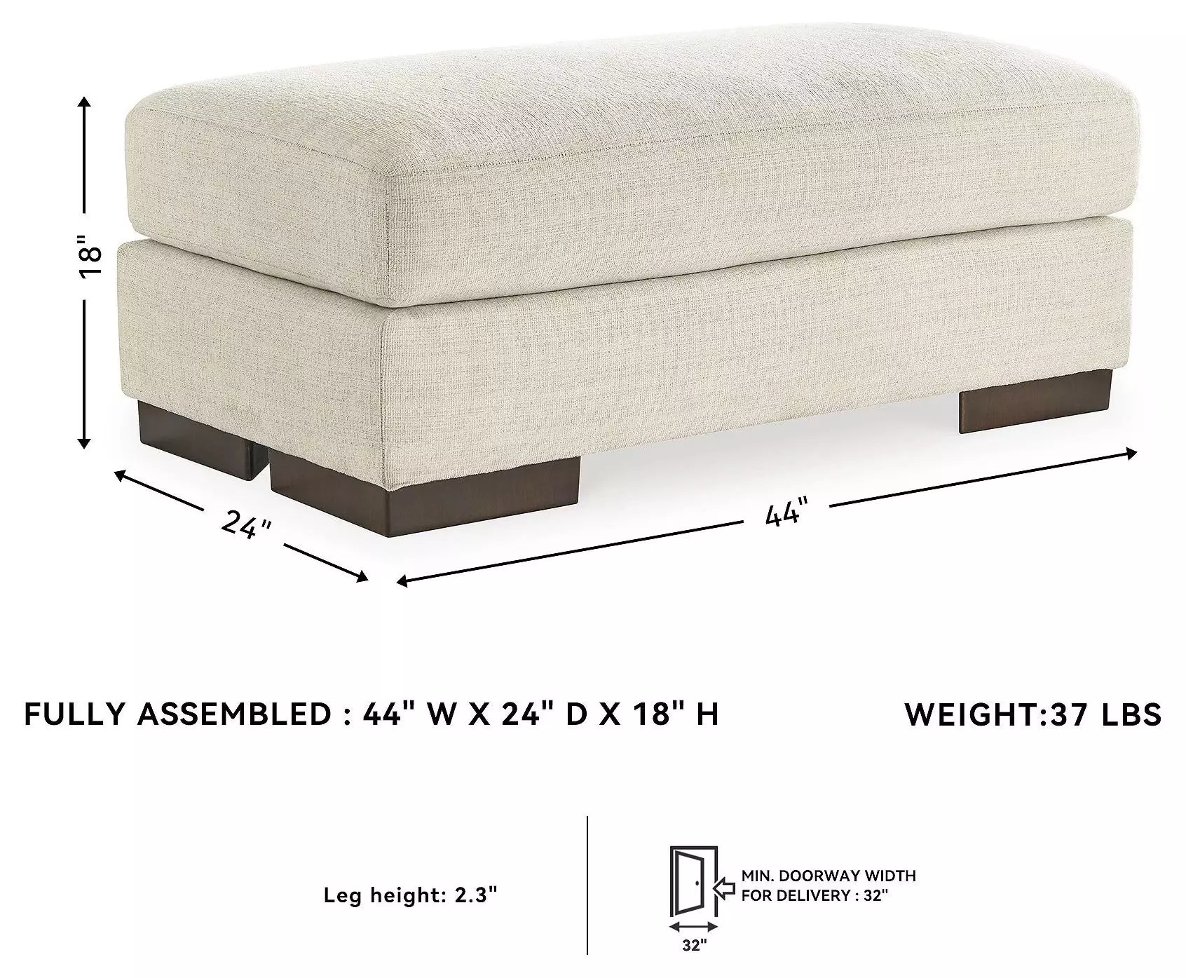 Maggie Birch Ottoman