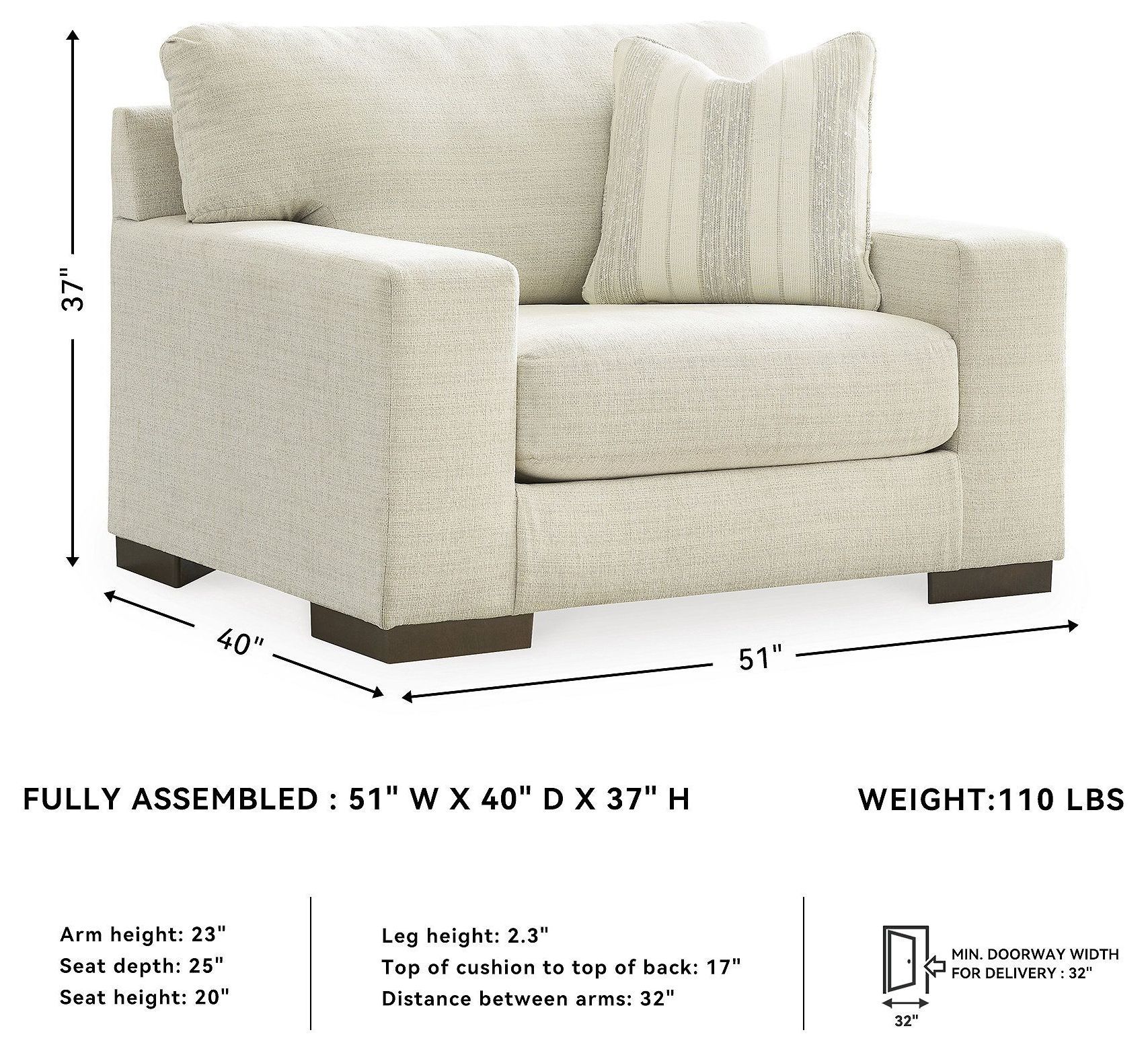 Maggie Birch Oversized Chair