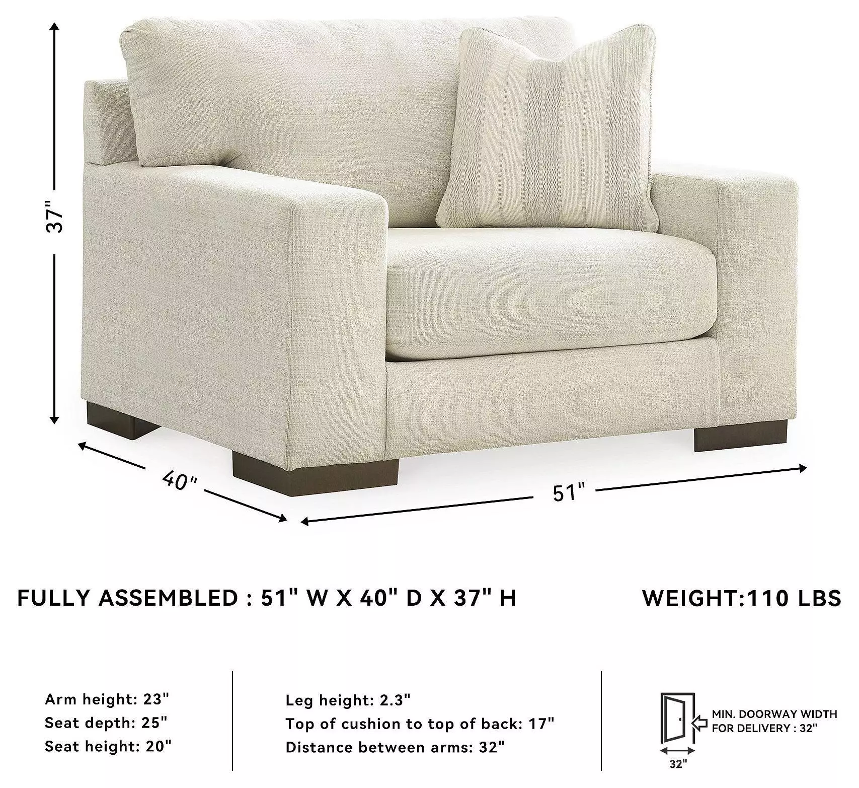 Maggie Birch Oversized Chair