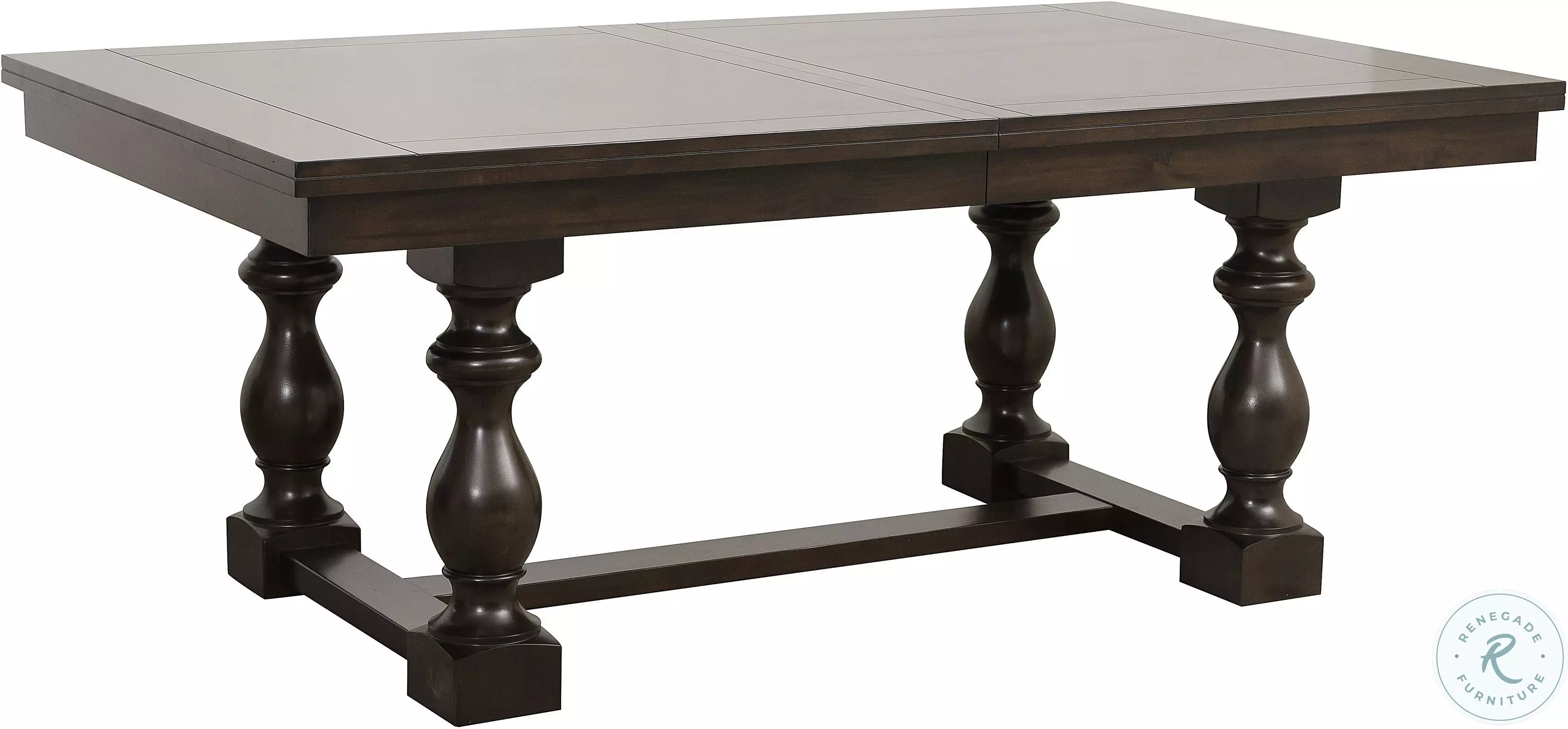 Reid Cherry Extendable Rectangular Dining Table from Homelegance